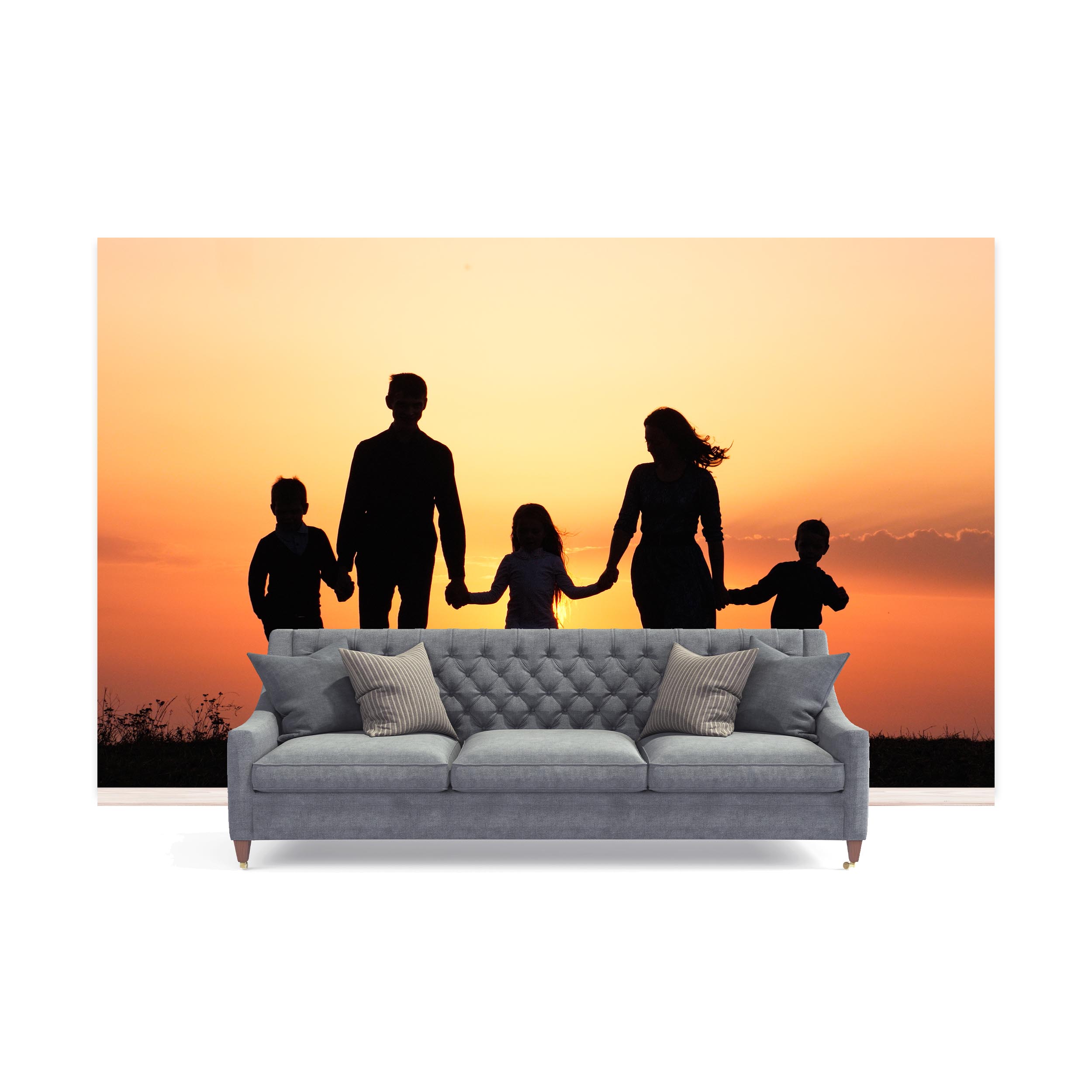 Nahtlose Fototapete mit eigenem Motiv