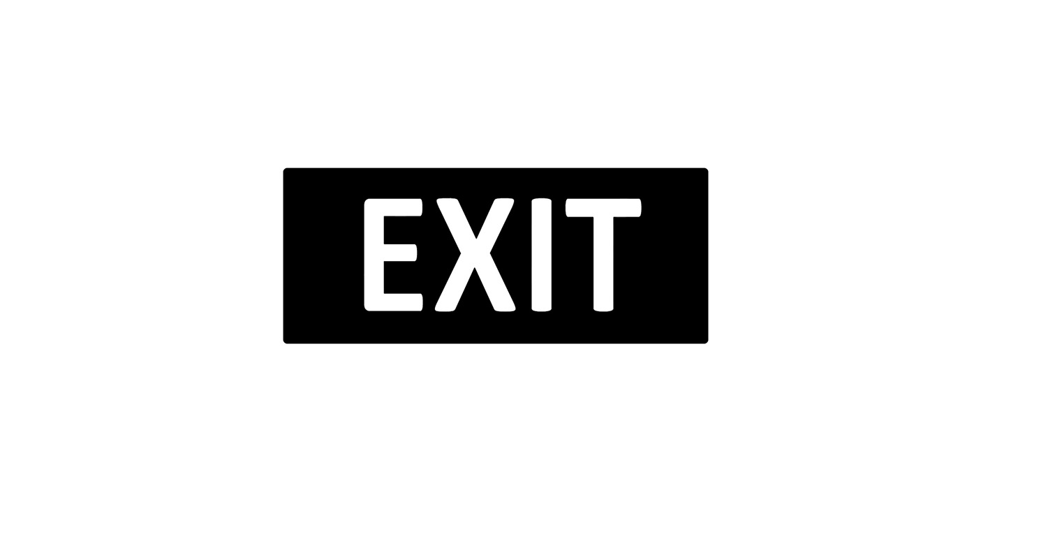 Türaufkleber Büro - EXIT V3.