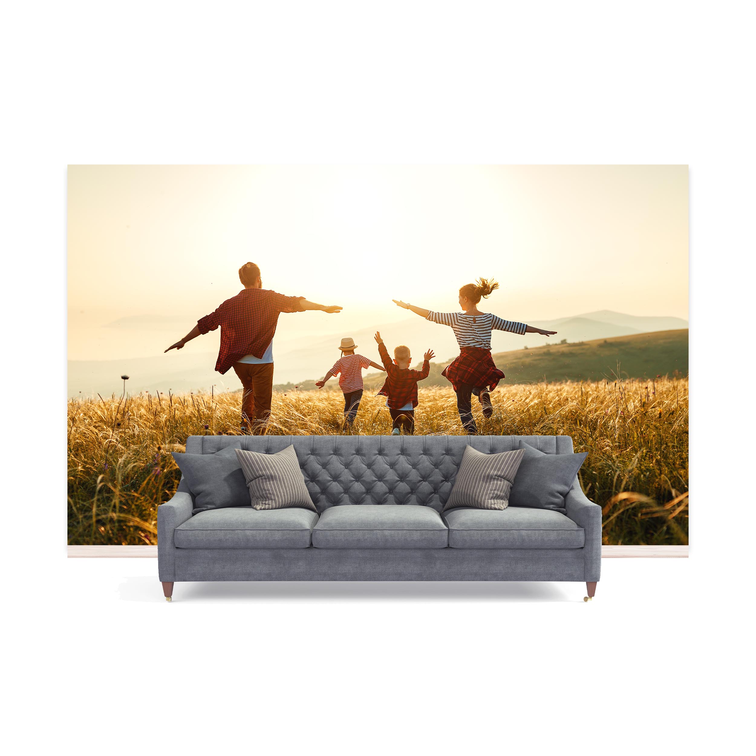 Nahtlose Fototapete mit eigenem Motiv