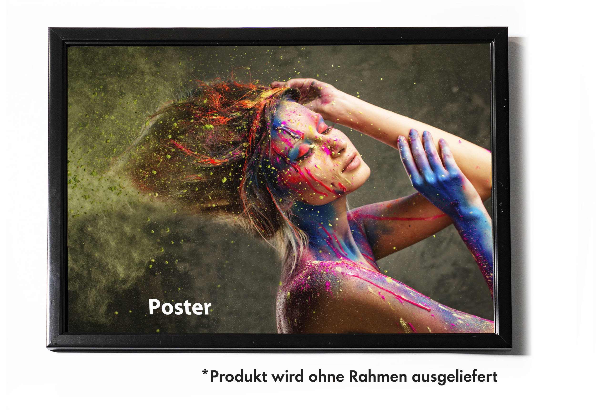 Wandbild Querformat Titel: Prinzessin Schnee Frau Beauty Sexy - Bild Wanddeko Alu Dibond Leinwand Acrylglas Holzbalken Butlerfinish Poster