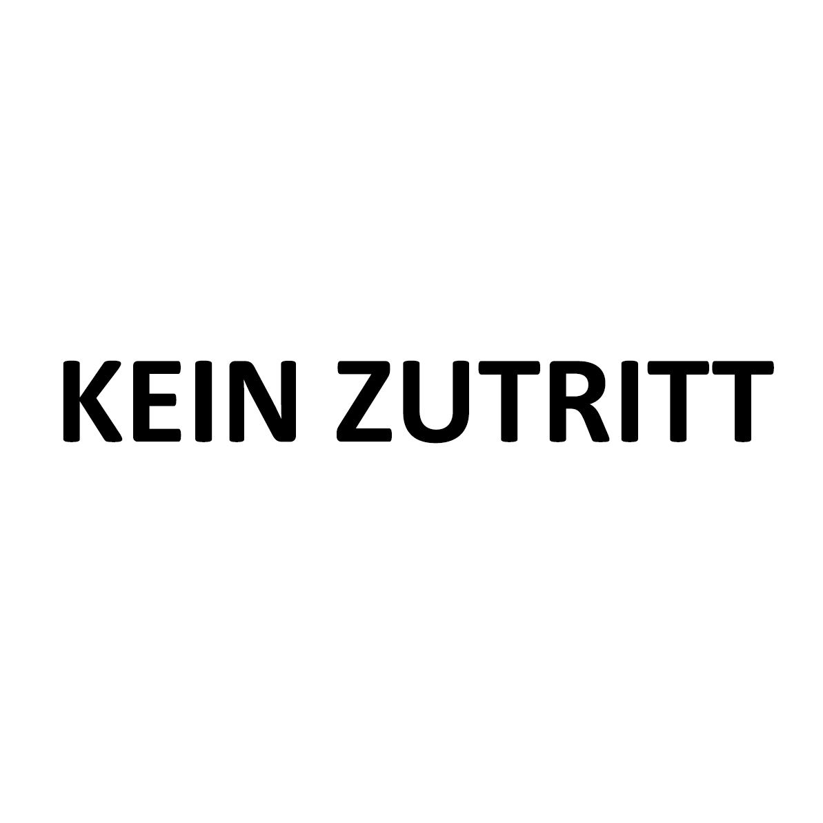 Türaufkleber - Kein Zutritt