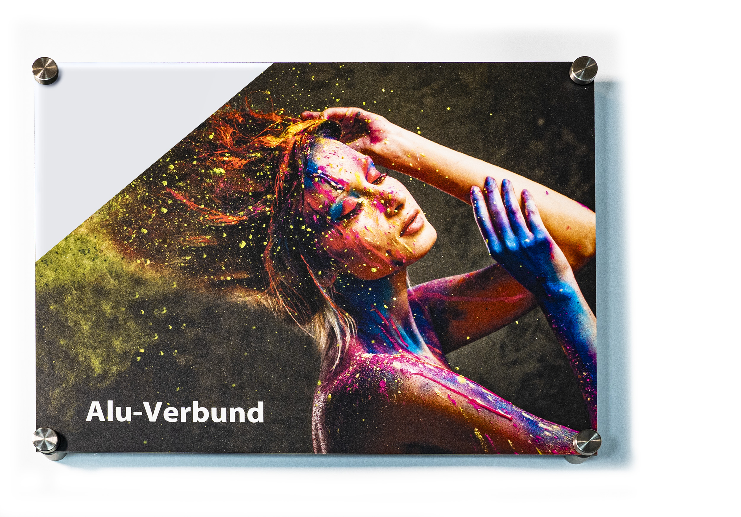 Wandbild Rund Titel: Marmor Textur abstrakt - Bild Wanddeko Alu Dibond oder Butlerfinish