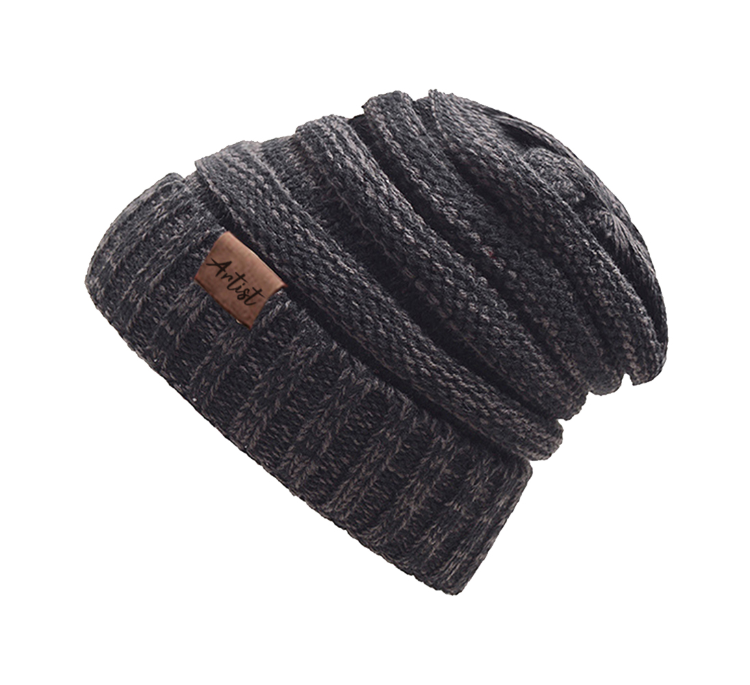 Beanie Mütze Damen Herren modische warme weiche dehnbare Strick Wintermütze Unisex one size