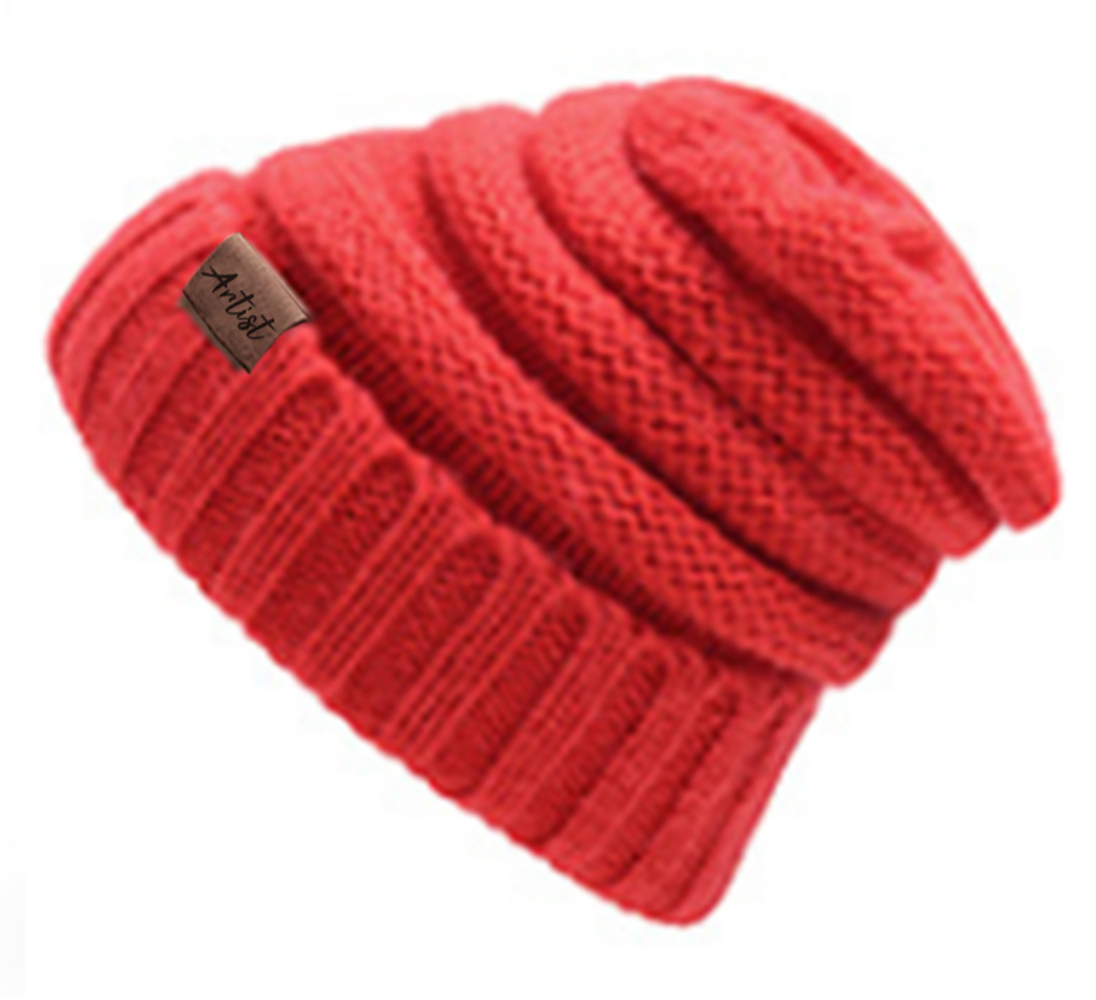 Beanie Mütze Damen Herren modische warme weiche dehnbare Strick Wintermütze Unisex one size