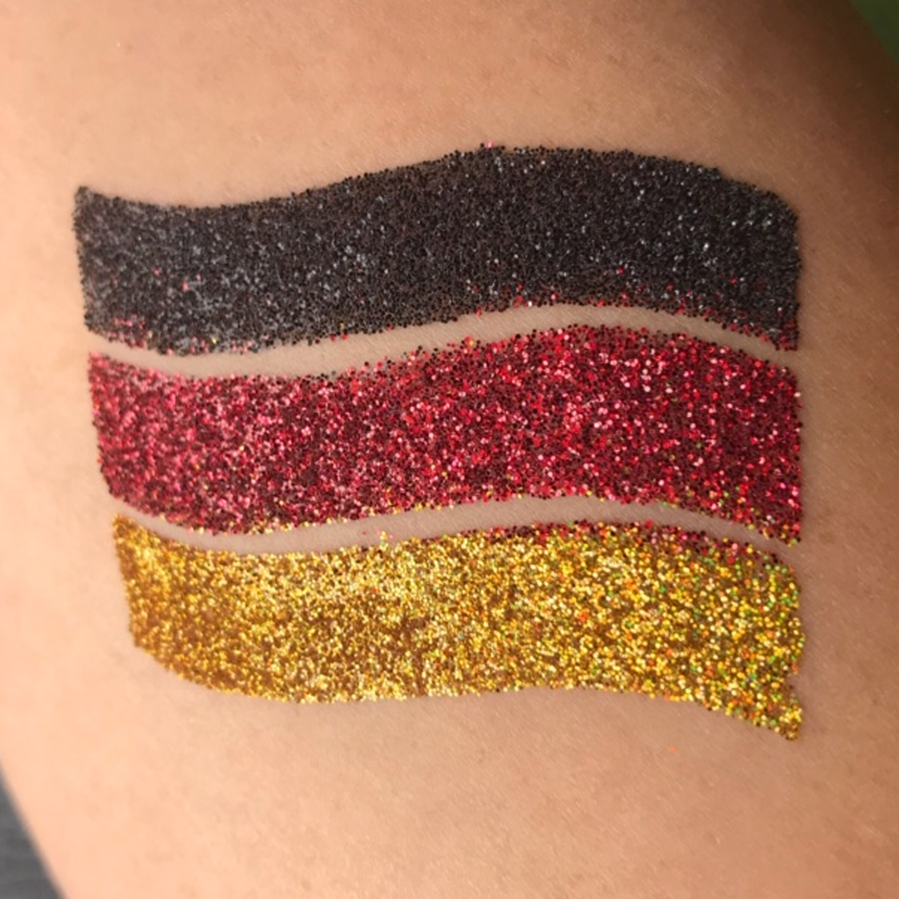Tattoo Schablonen SET Fussball (6 Stück) Selbstklebend Kinderschminken Airbrush