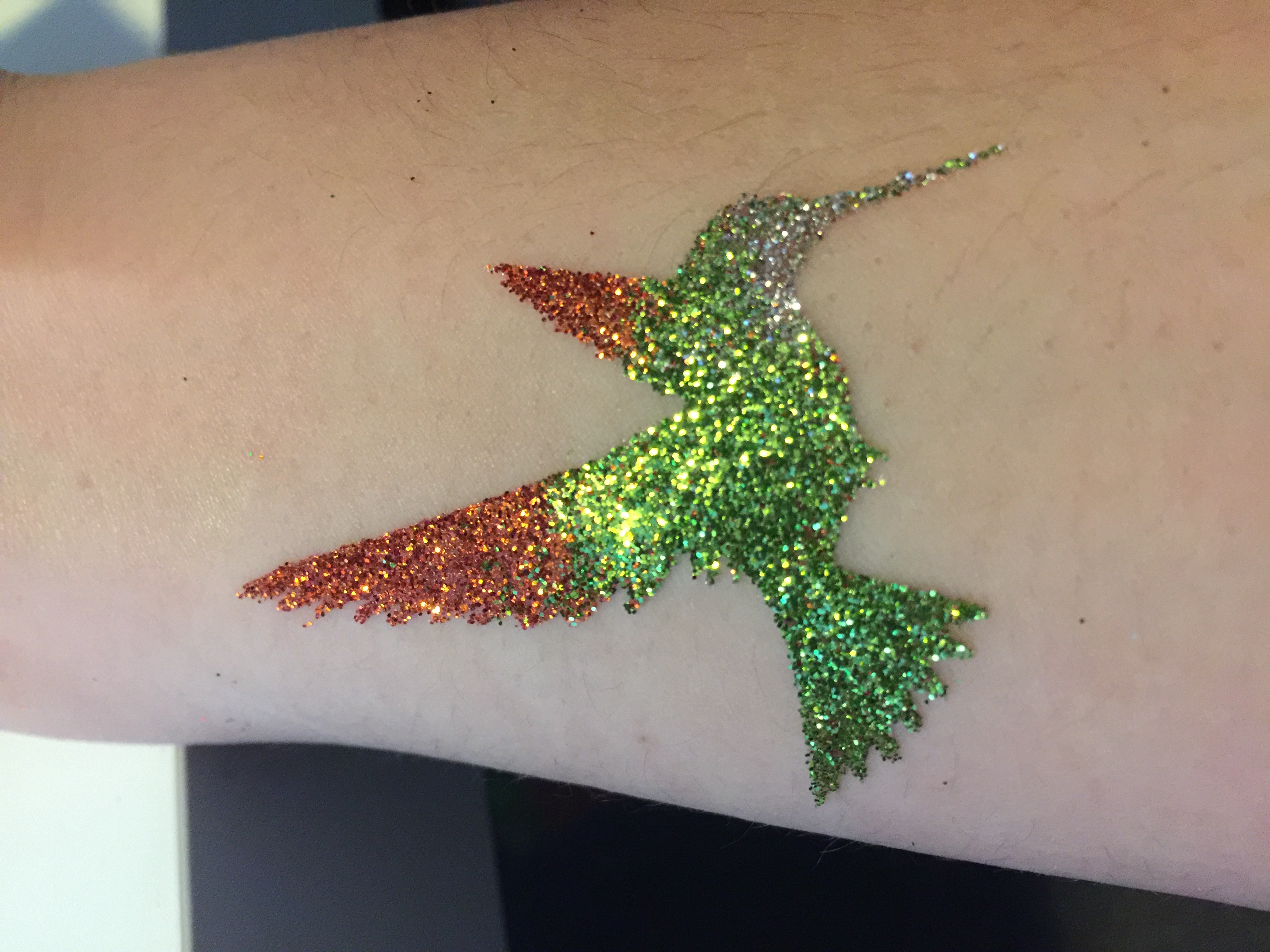 Tattoo Schablonen Kolibri Selbstklebend Kinderschminken Airbrush