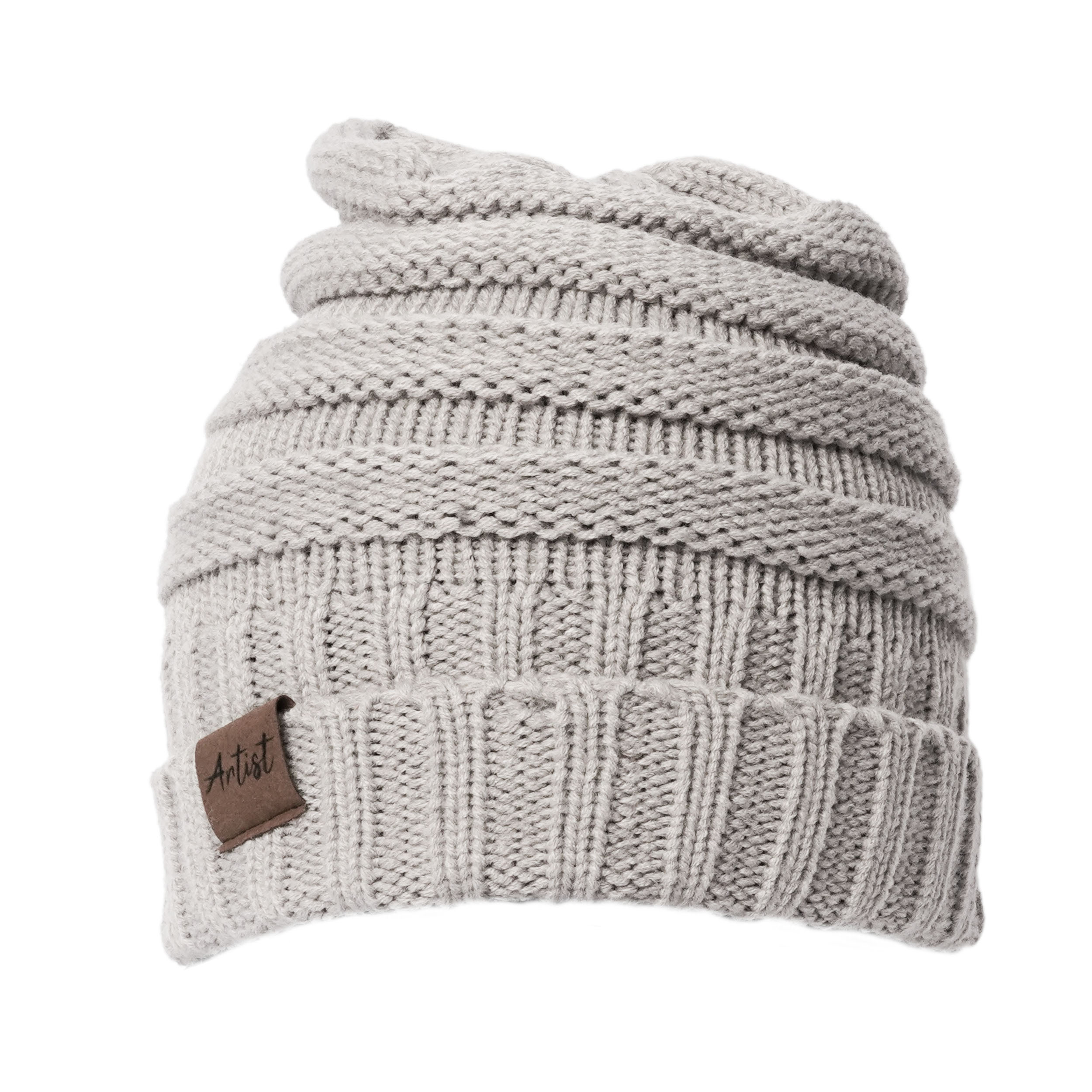 Beanie Mütze Damen Herren modische warme weiche dehnbare Strick Wintermütze Unisex one size