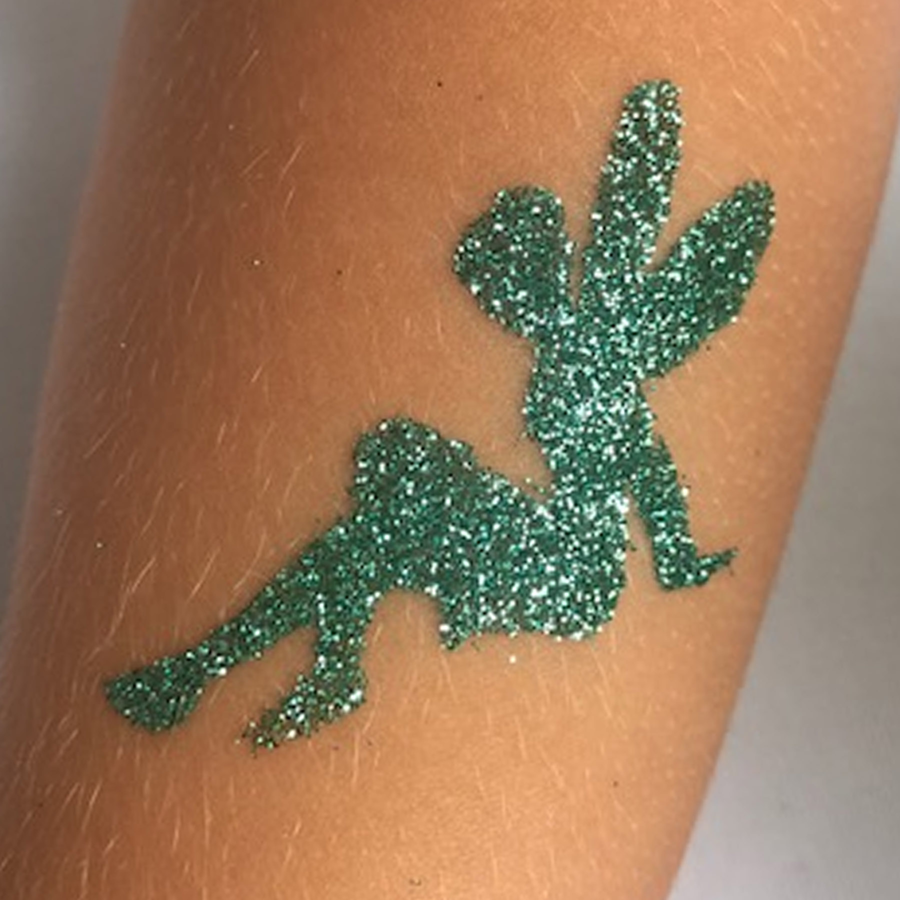 Tattoo Schablonen SET Kinder Feen 6 Schablonen Glitzertattoos Selbstklebend Airbrush Fee