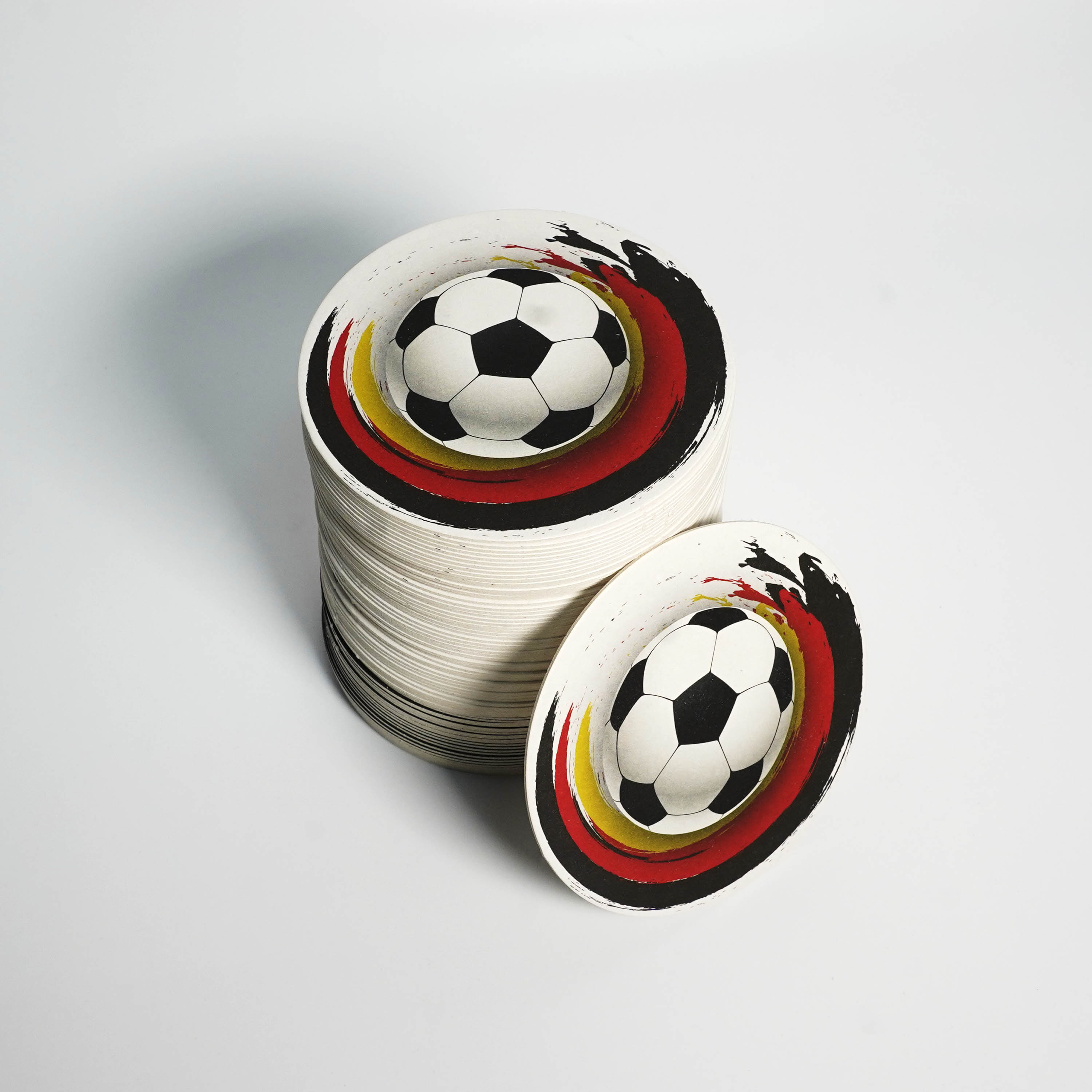Bierdeckel Fussball Fußball WM im Set Weltmeisterschaft Deutschland Untersetzer Party Bier Geschenkidee Geschenke Männer Deko
