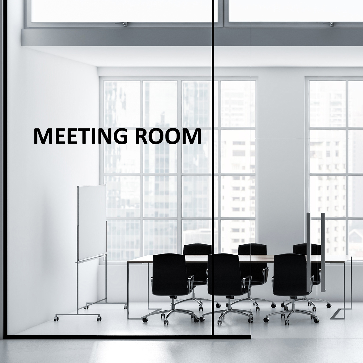 Aufkleber - MEETING ROOM Türaufkleber Hinweisschild Sticker