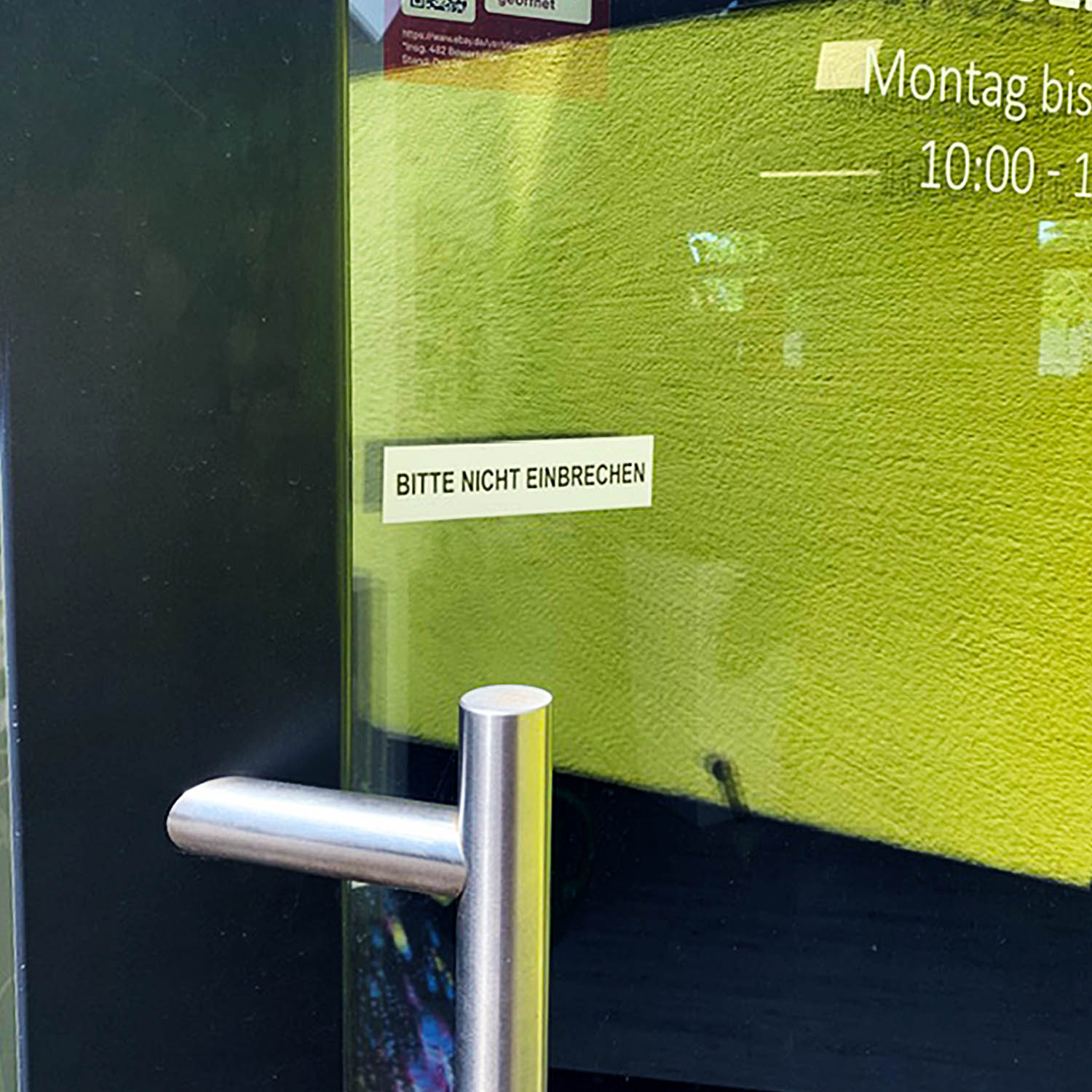 Aufkleber BITTE NICHT EINBRECHEN - FUN Sticker selbstklebend
