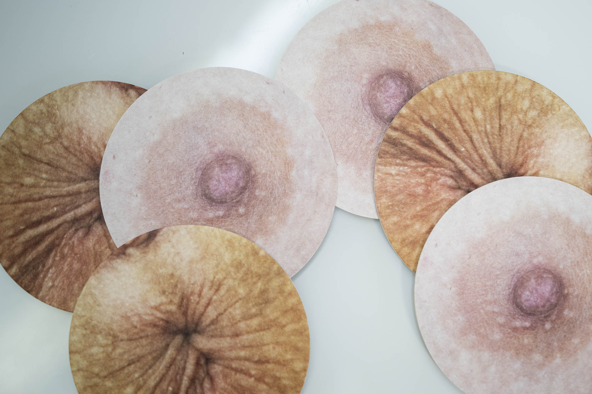 Bierdeckel Bier Anus Nippel beidseitig bedruckt Fun Untersetzer Party