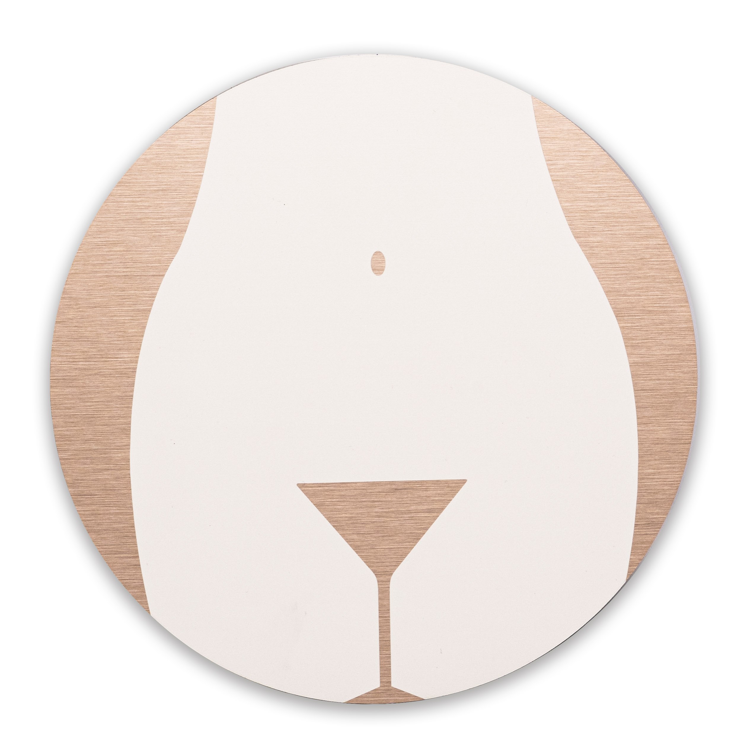 WC Frau Martiniglas Glas Schild Alu Verbund Türschild Toilette