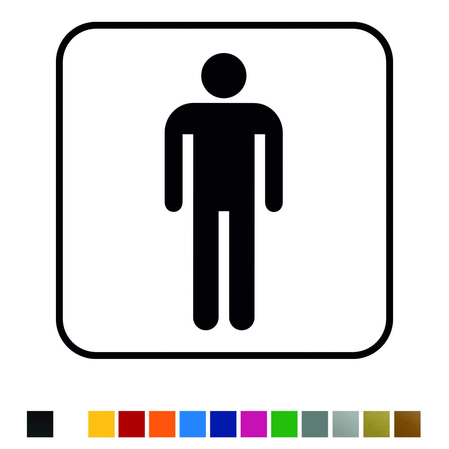 Aufkleber Türaufkleber WC Bad - Men Classic Mann Männer Toilettentür Fun Sticker Wunschfarbe