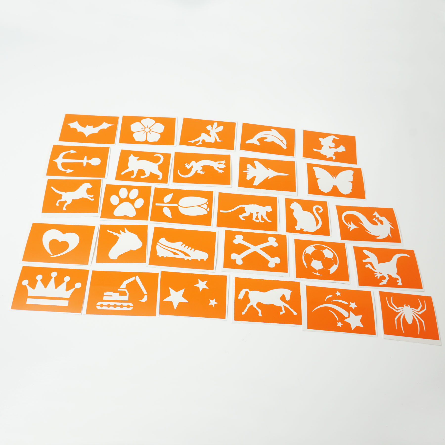 Tattoo Schablonen SET Party (28 Stück) Selbstklebend Kinderschminken Airbrush