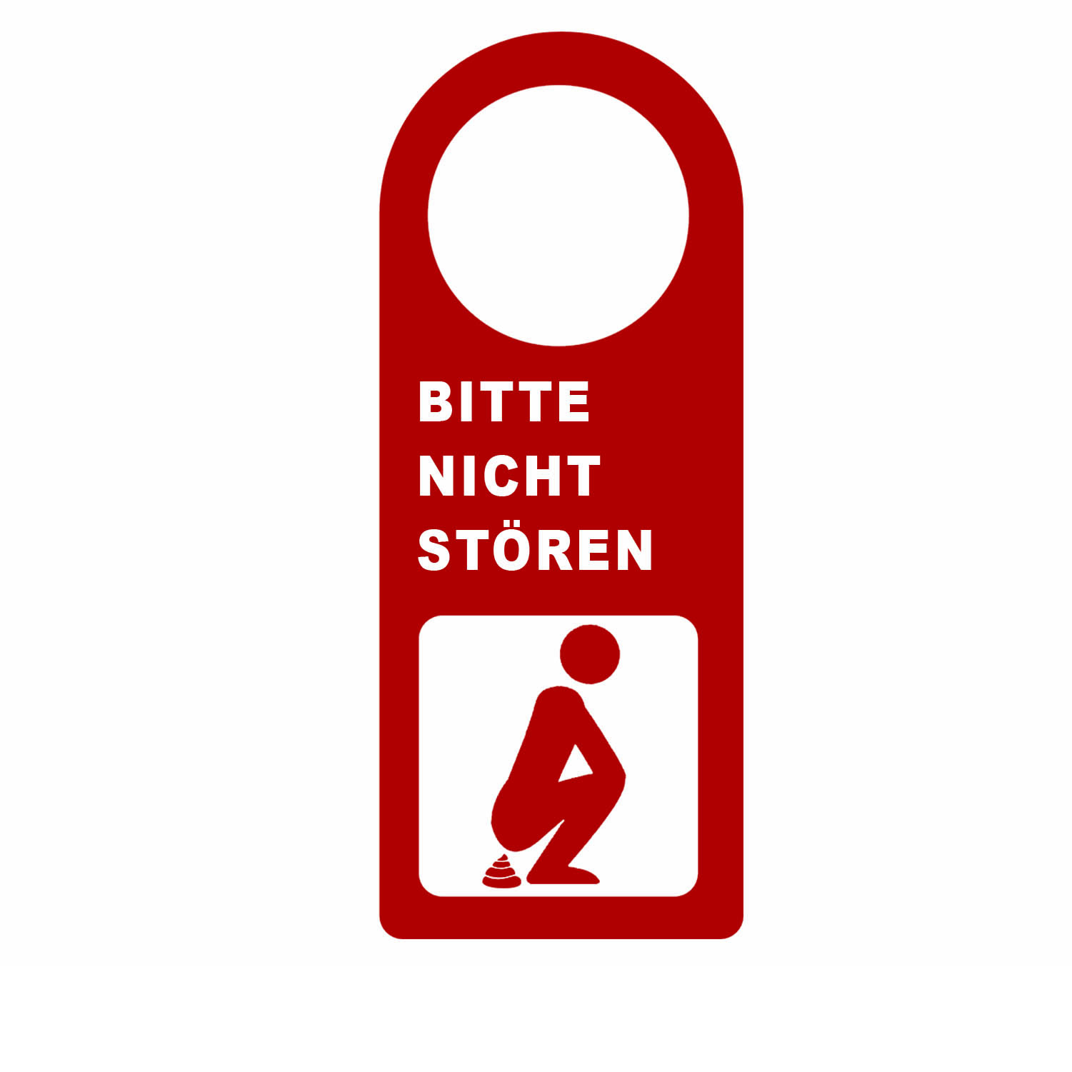 Aufkleber Türaufkleber WC BITTE NICHT STÖREN Poo Fun in Wunschfarbe wählen