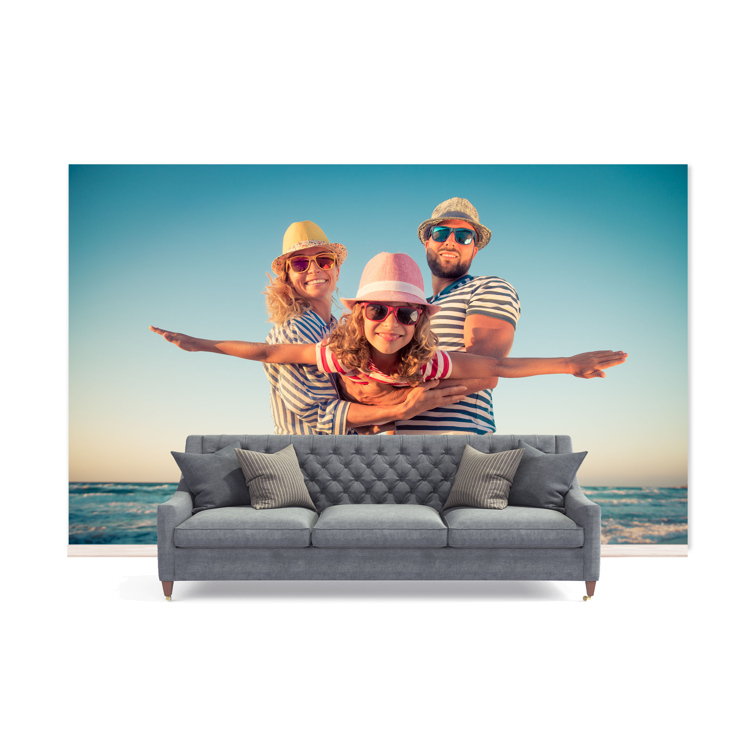 Nahtlose Fototapete mit eigenem Motiv