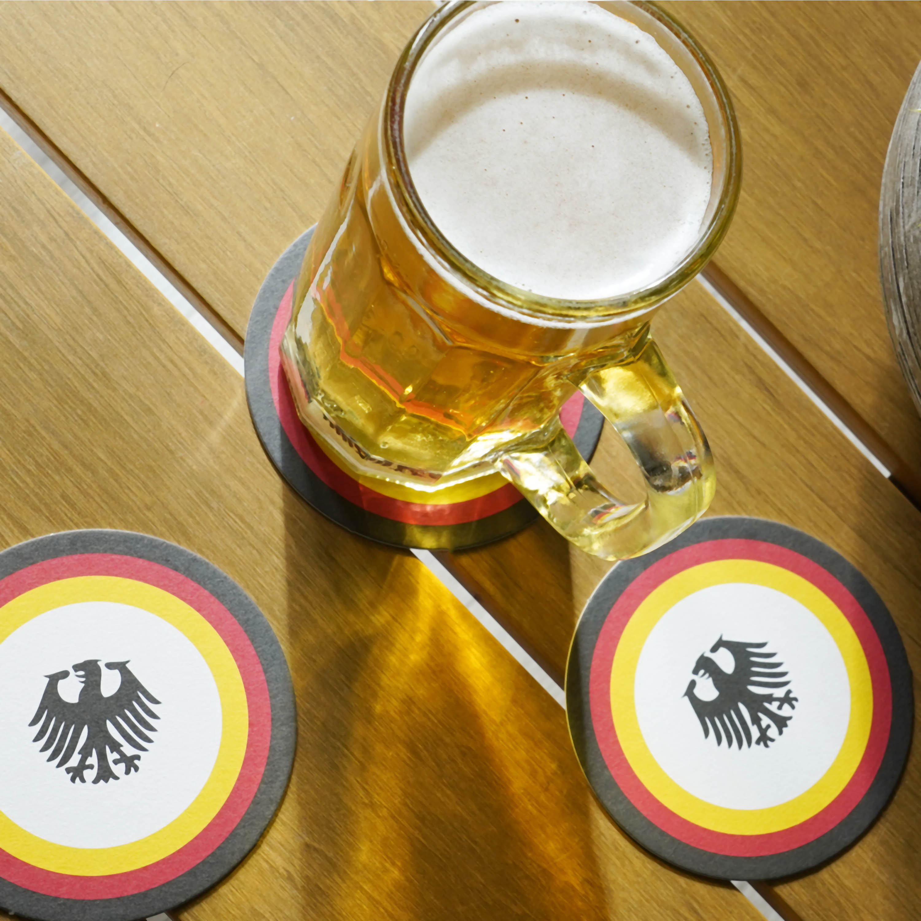 Bierdeckel Fussball Fußball WM im Set Weltmeisterschaft Deutschland Untersetzer Party Bier Geschenkidee Geschenke Männer Deko