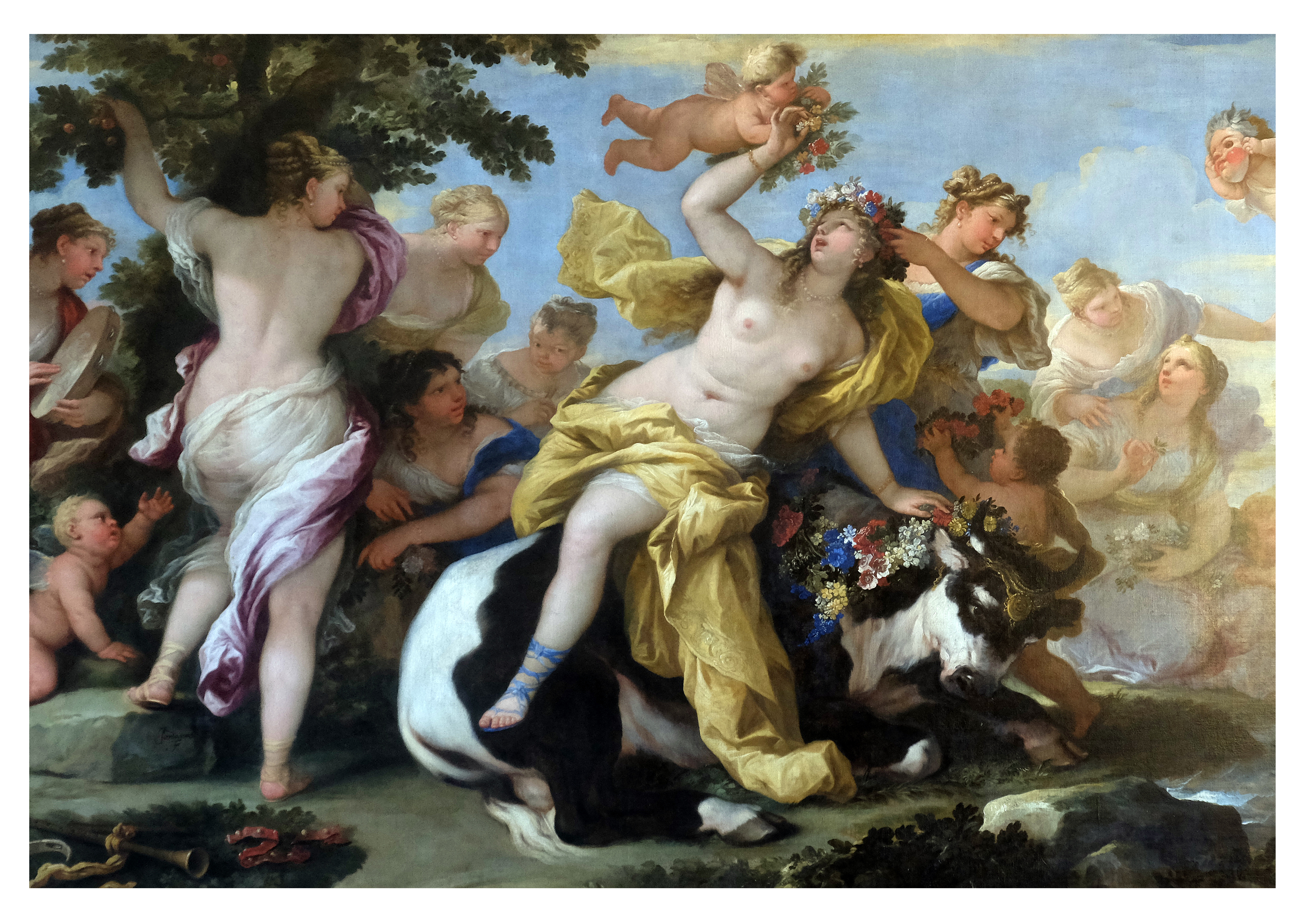 Wandbild Querformat Titel: Gemälde antik Bella Italien - Bild Wanddeko Alu Dibond Leinwand Acrylglas Holzbalken Butlerfinish Poster Kopie