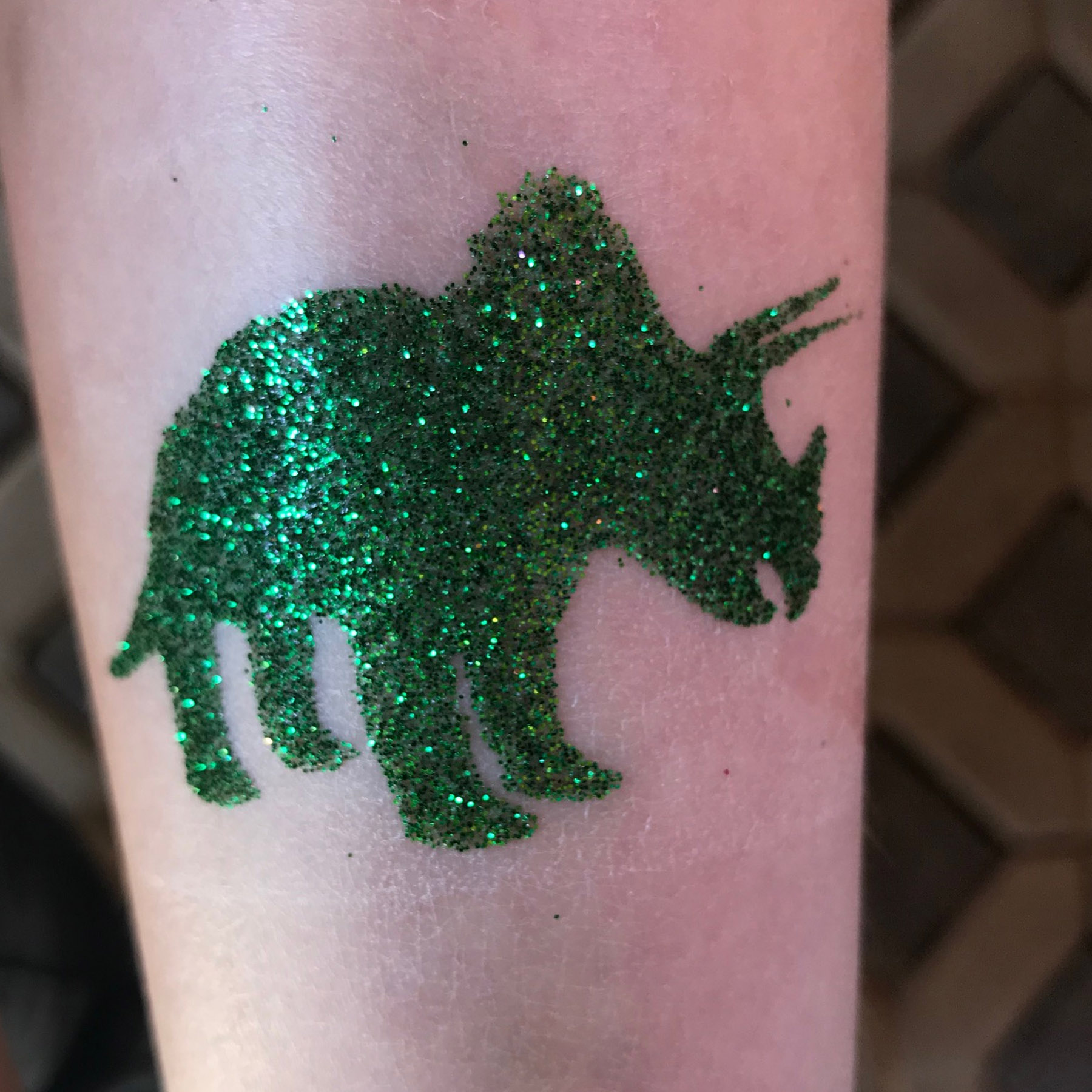 Tattoo Schablonen Dinosaurier V2 Selbstklebend Kinderschminken Airbrush