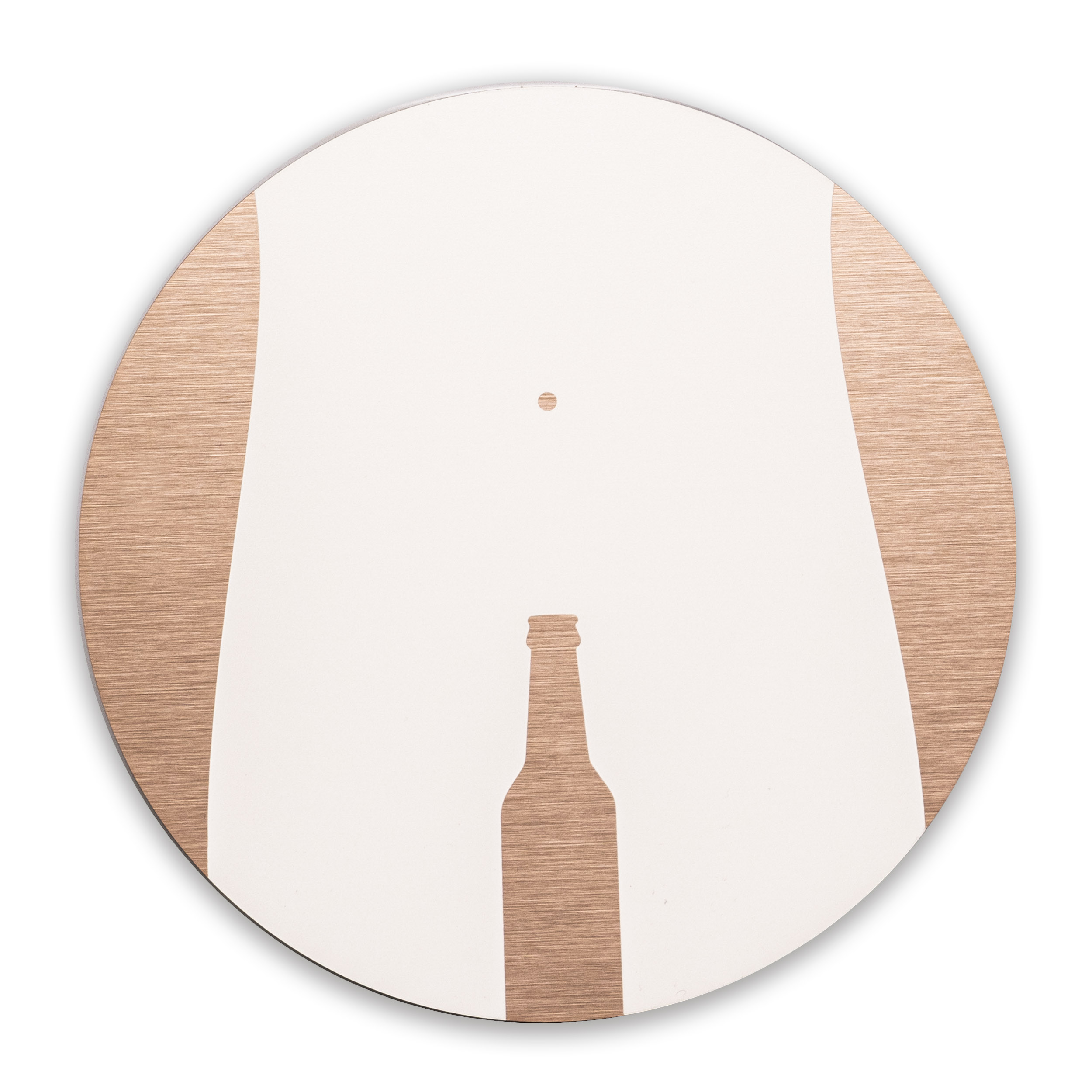 WC Mann Bierflasche Schild Alu Verbund Türschild Toilette