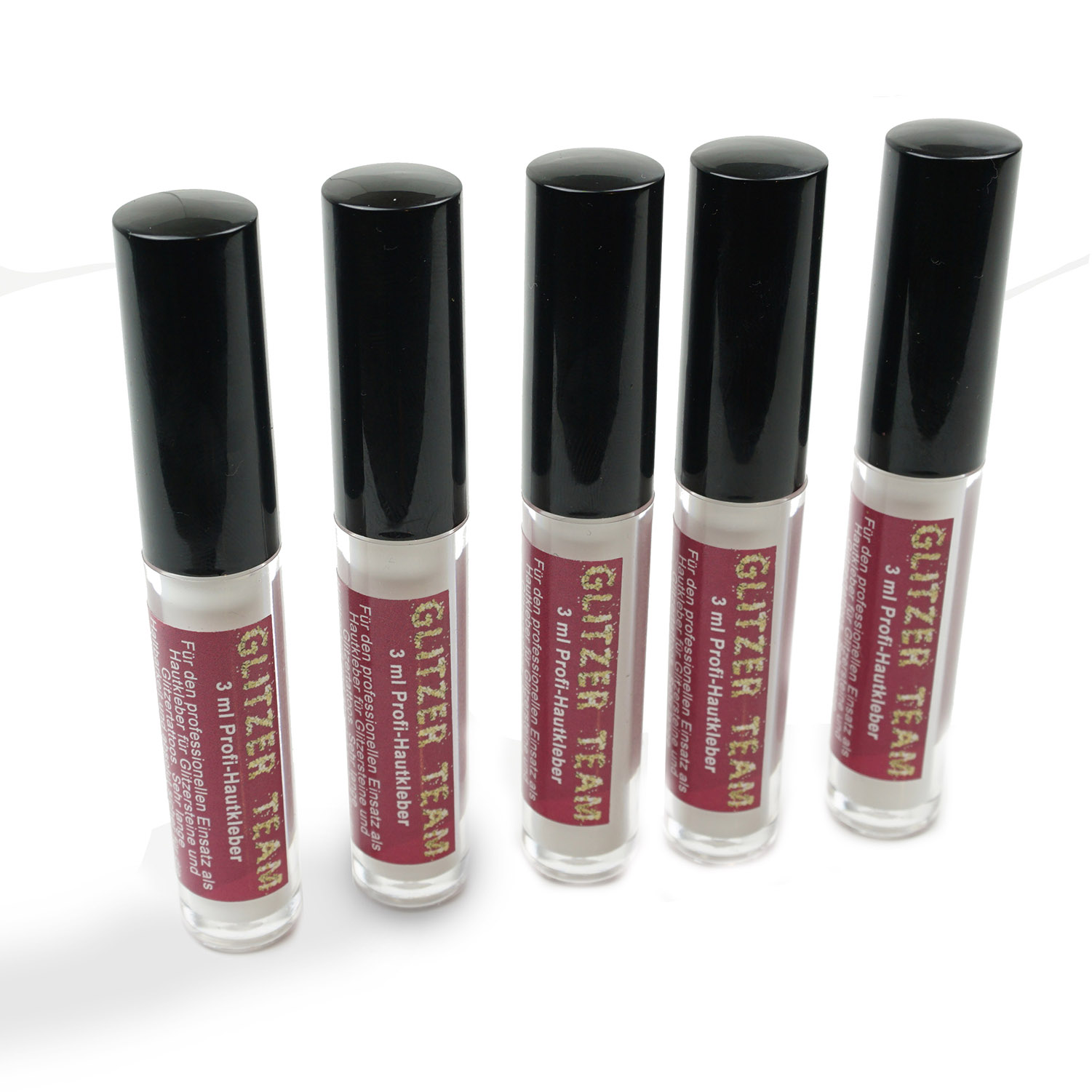 Hautkleber Glitzertattoos "Glitzer Team" Professionell speziell für Glitzer Tattoo´s - 3ml