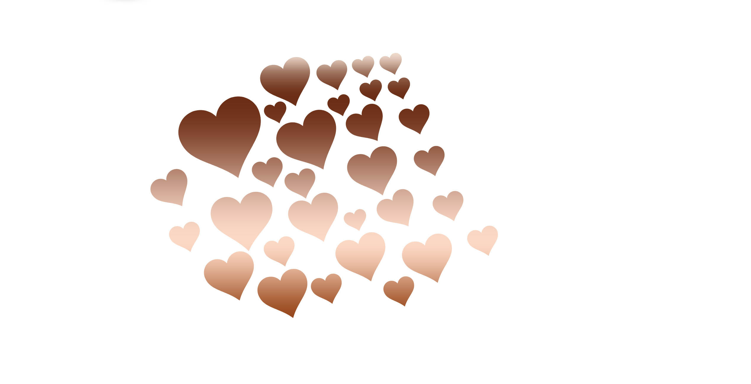 Aufkleber Hochzeit Auto Herzen  V.2 31Stk.