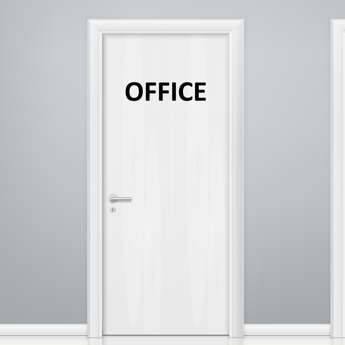 Aufkleber OFFICE Türaufkleber Hinweisschild Sticker