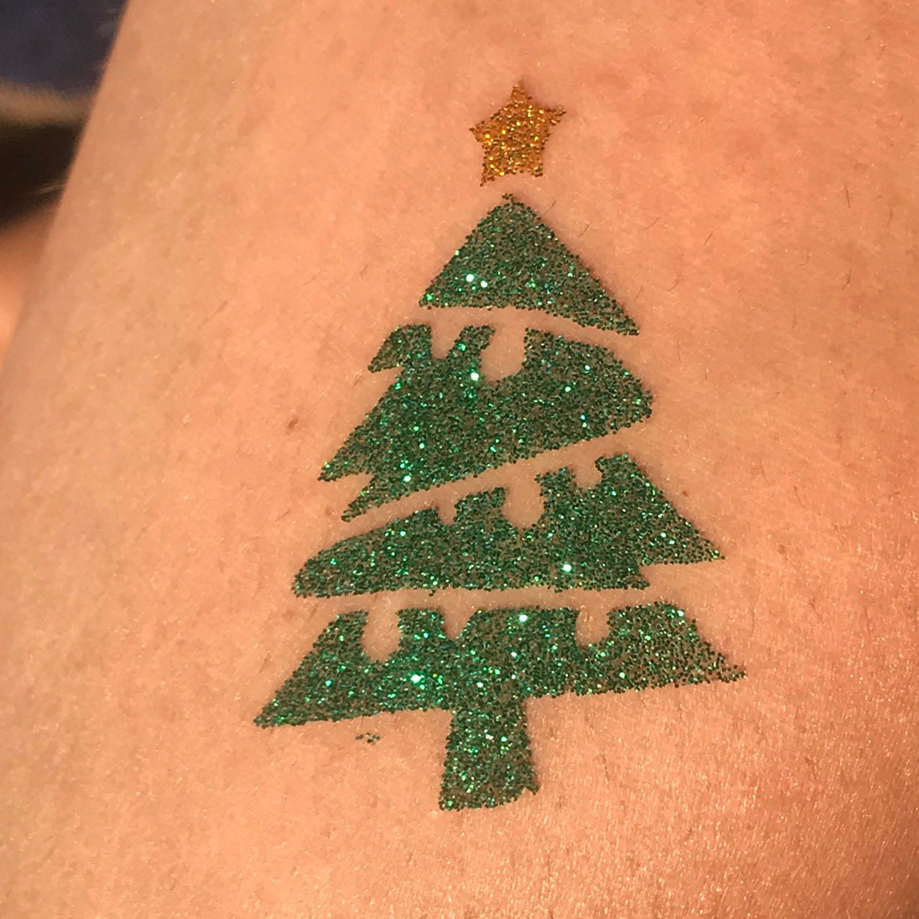 Tattoo Schablonen SET Kinder Weihnachten (16 Schablonen) Selbstklebend schminken Airbrush Geschenkid