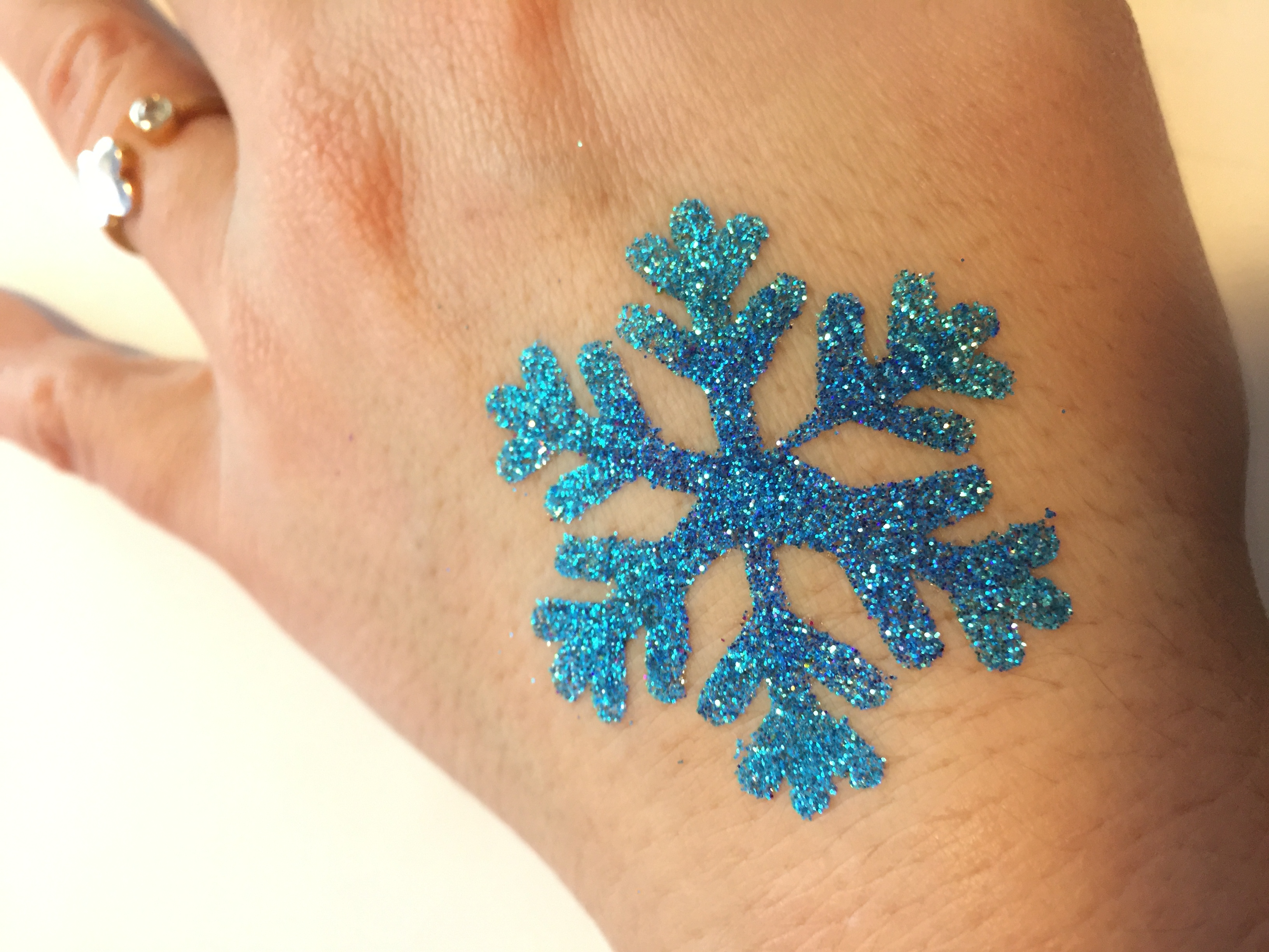 Tattoo Schablonen Schneeflocke Kinder Selbstklebend Kinderschminken Airbrush