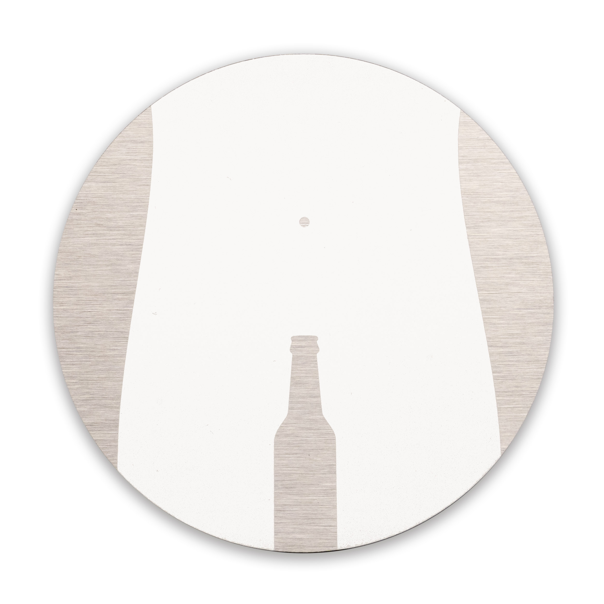 WC Mann Bierflasche Schild Alu Verbund Türschild Toilette