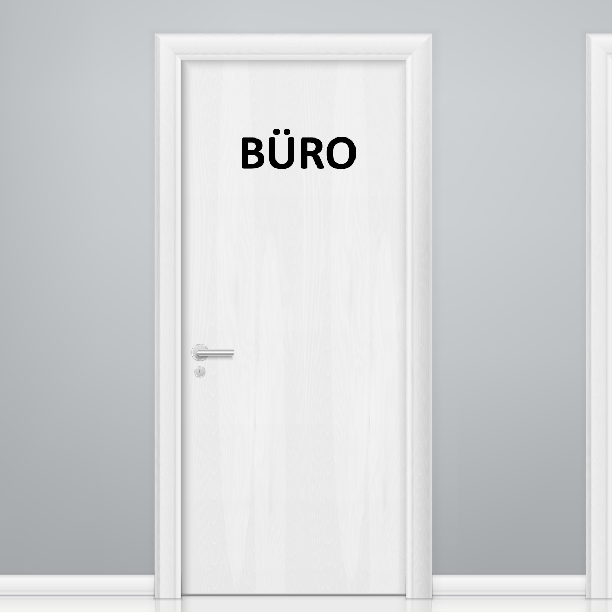 Aufkleber -BÜRO Türaufkleber Hinweisschild Sticker