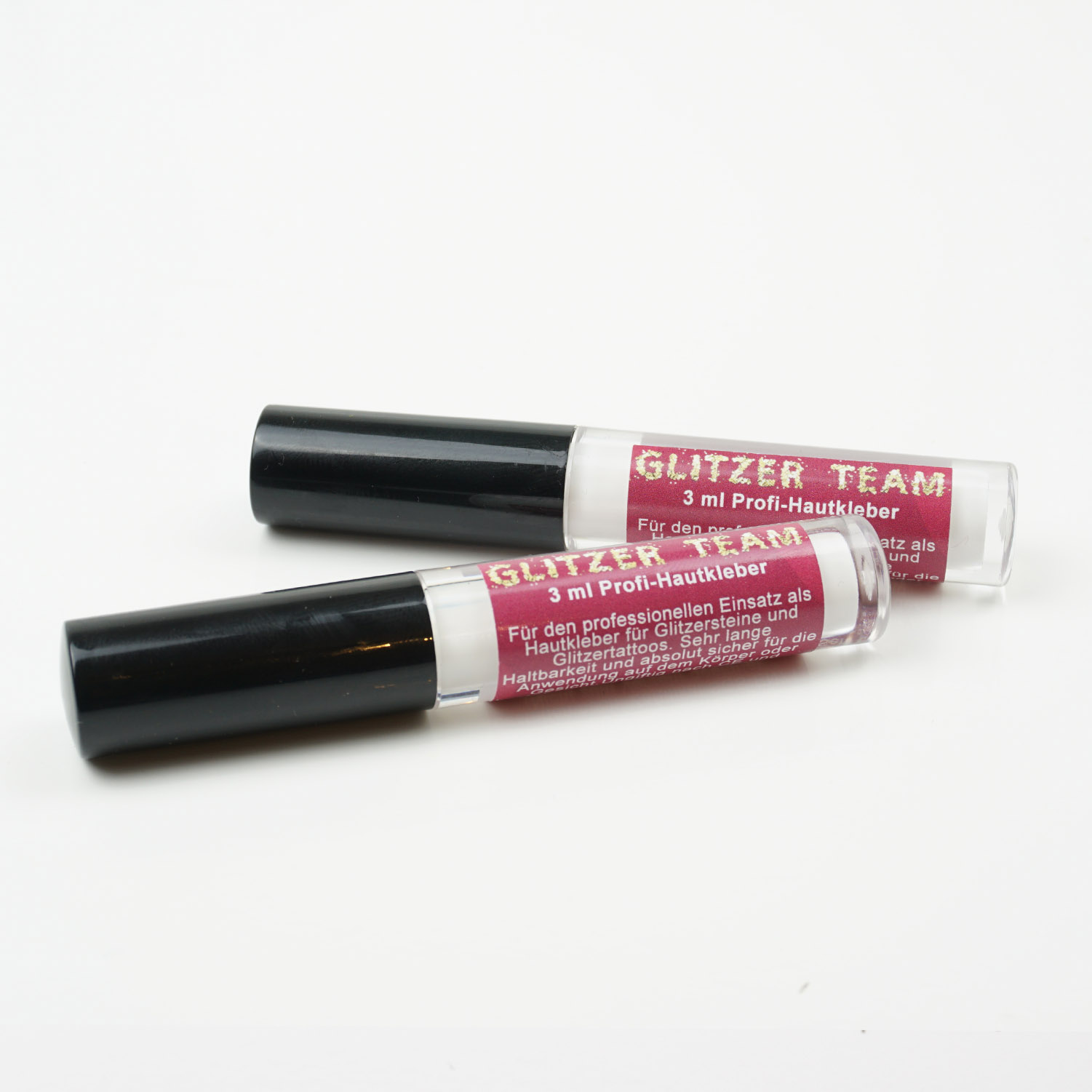 Hautkleber Glitzertattoos "Glitzer Team" Professionell speziell für Glitzer Tattoo´s - 3ml