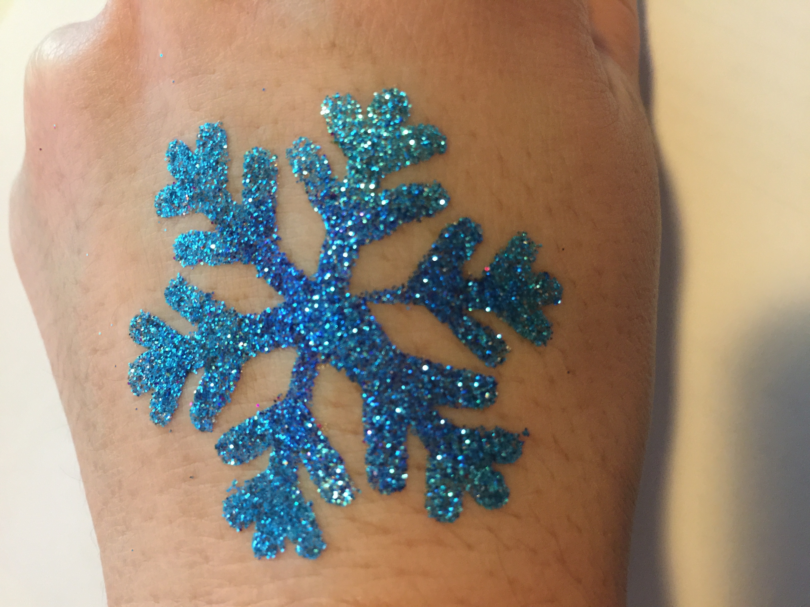 Tattoo Schablonen SET Kinder Winter-Frost 12 Schablonen Selbstklebend schminken Airbrush Geschenk