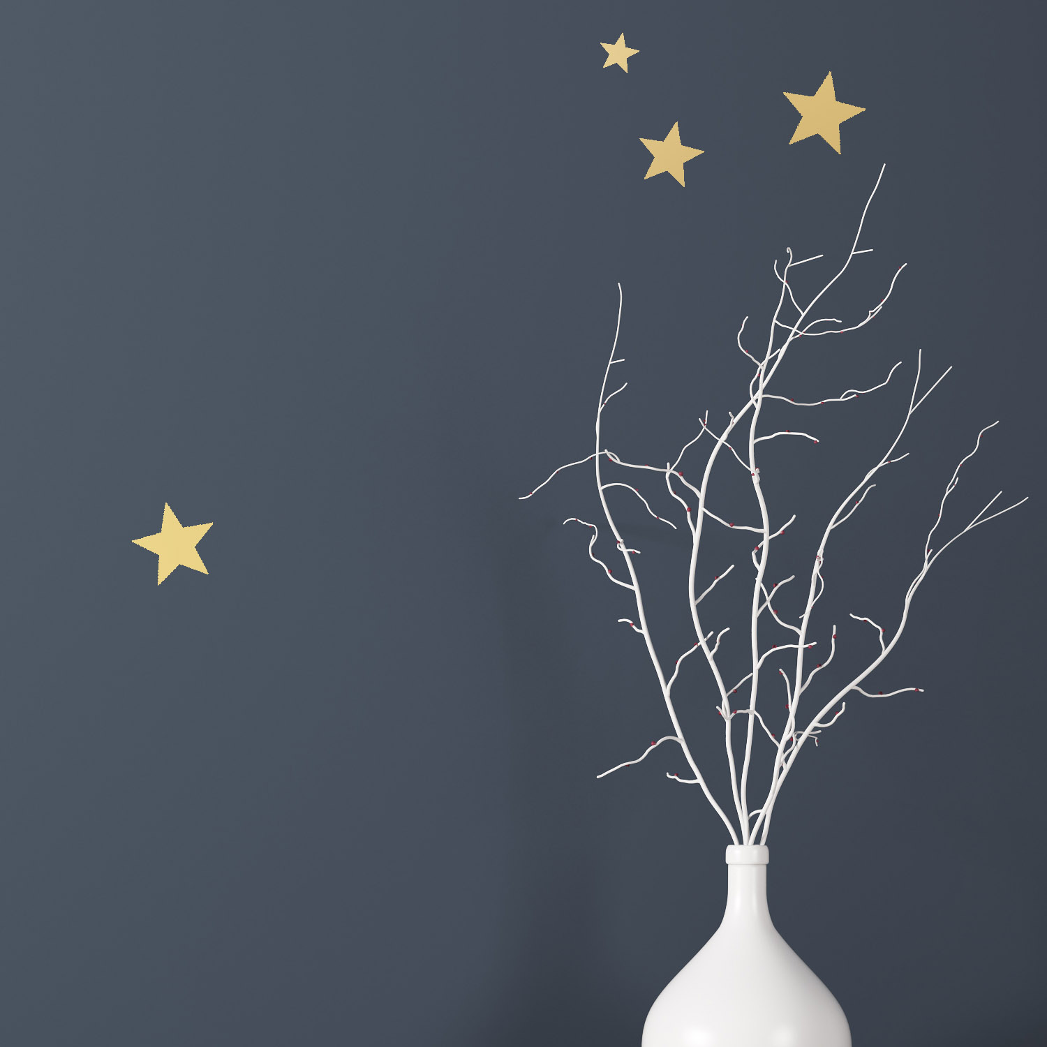 Wandtattoo Sterne 110 Stück Gold Silber oder Kupfer in 3 Größen selbstklebend Wandsticker Aufkleber