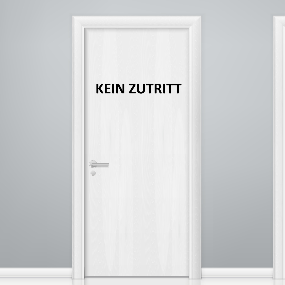 Türaufkleber - Kein Zutritt