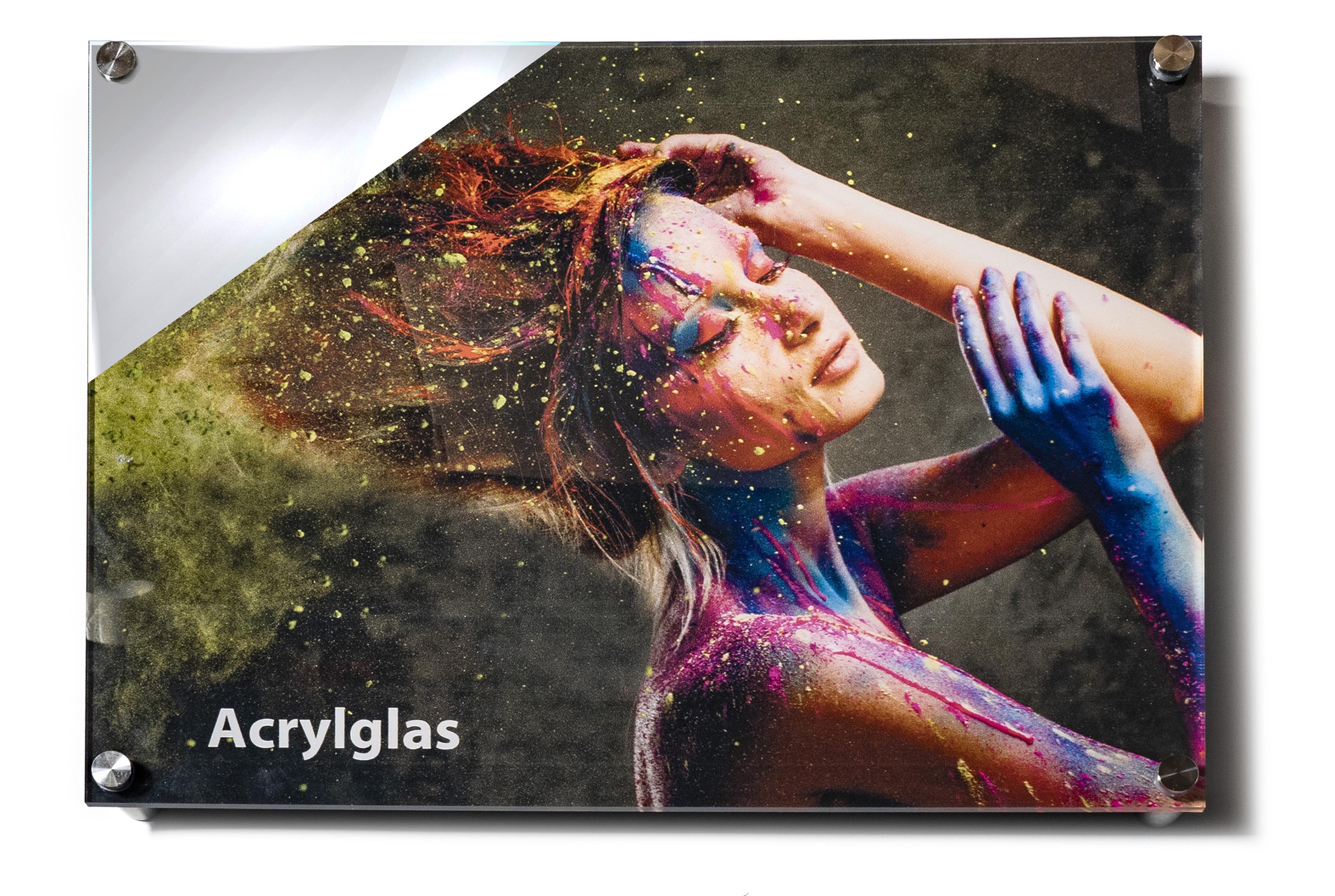 Wandbild Querformat Titel: Prinzessin Schnee Frau Beauty Sexy - Bild Wanddeko Alu Dibond Leinwand Acrylglas Holzbalken Butlerfinish Poster