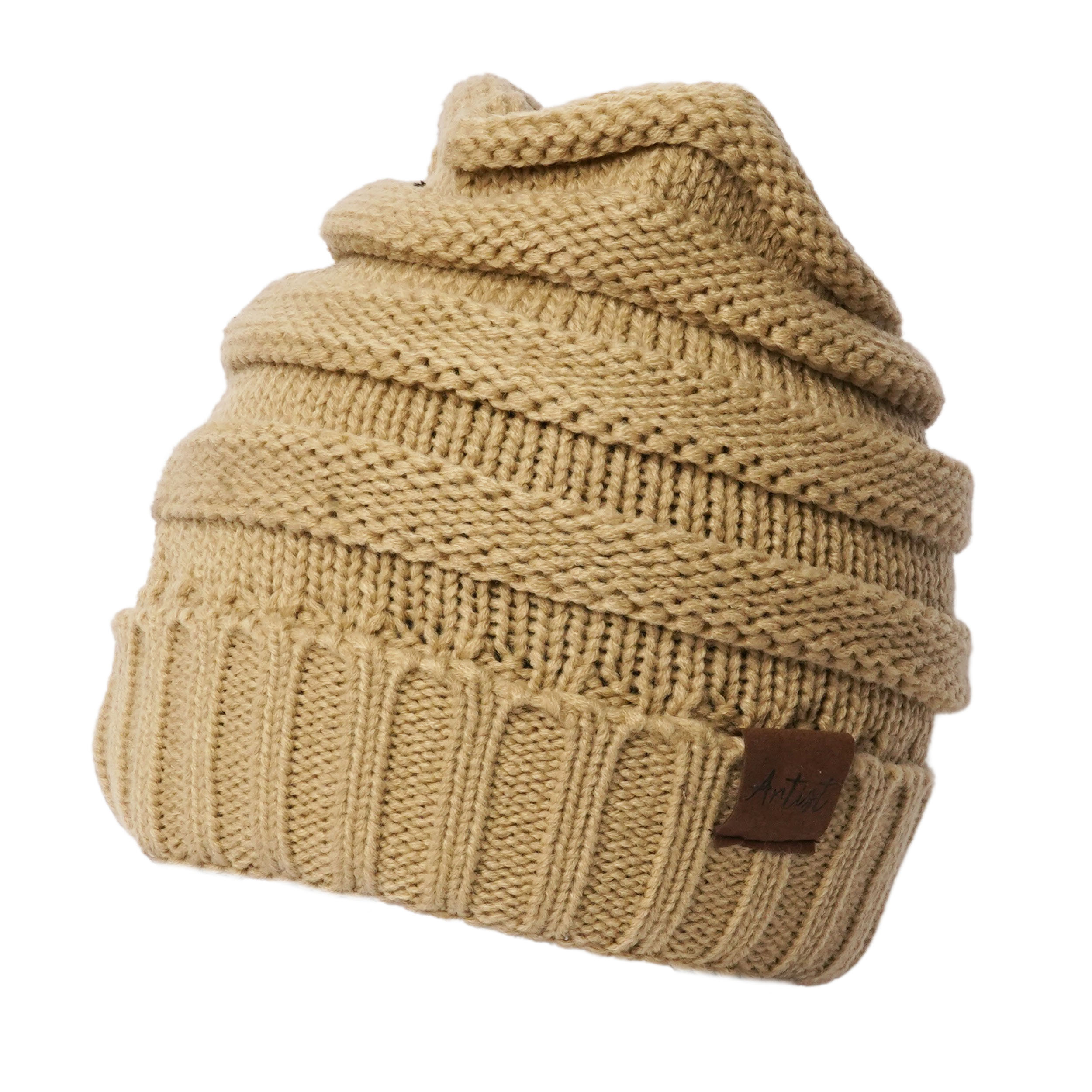 Beanie Mütze Damen Herren modische warme weiche dehnbare Strick Wintermütze Unisex one size