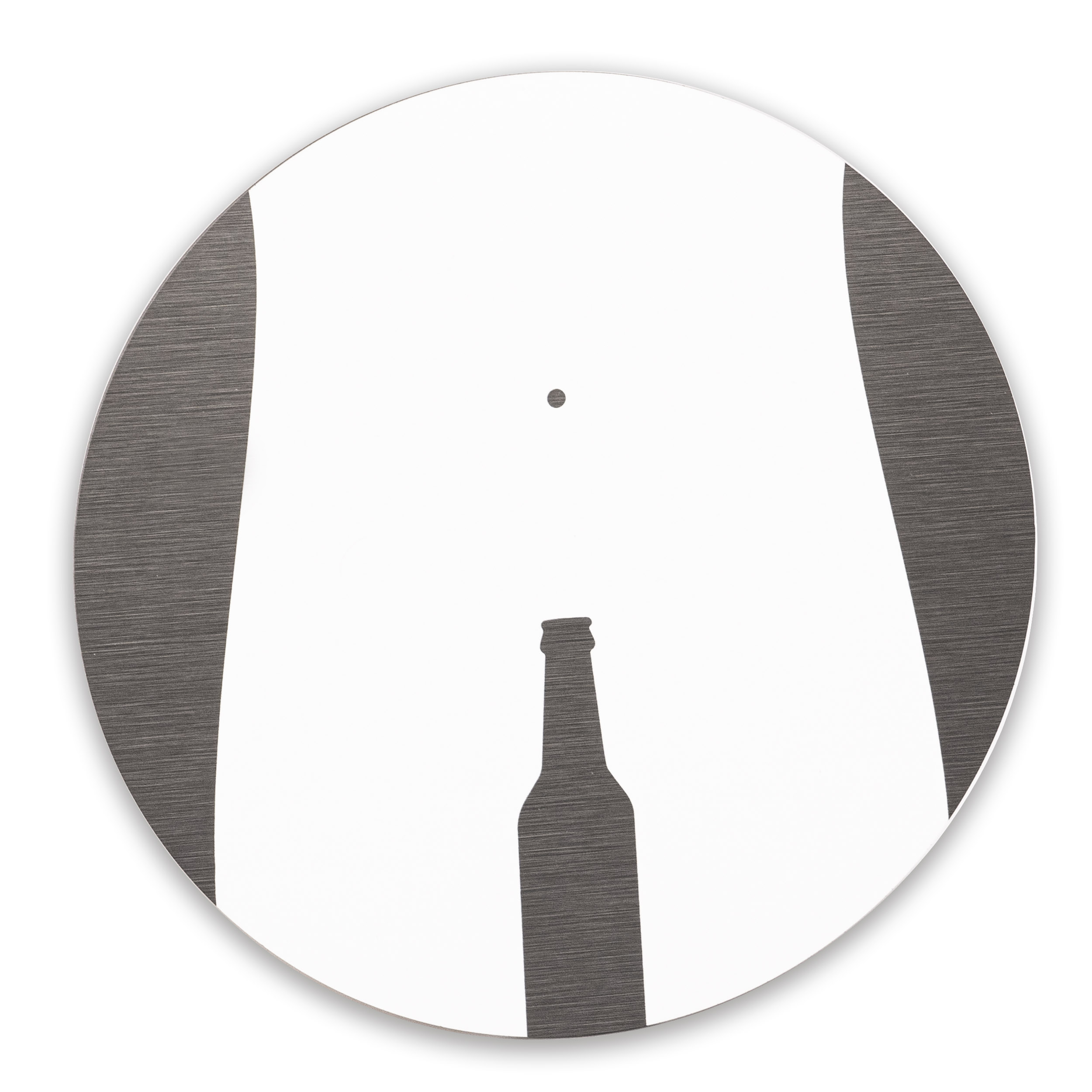 WC Mann Bierflasche Schild Alu Verbund Türschild Toilette