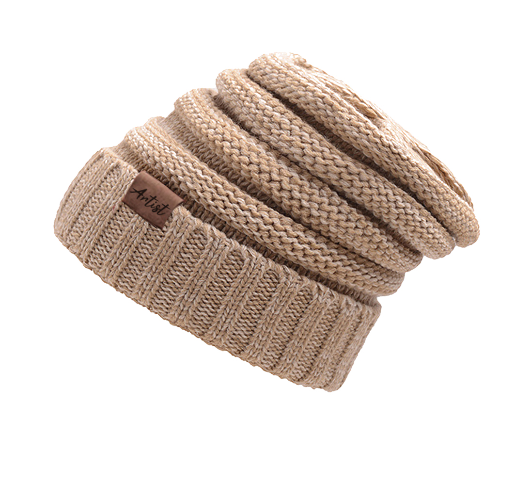 Beanie Mütze Damen Herren modische warme weiche dehnbare Strick Wintermütze Unisex one size