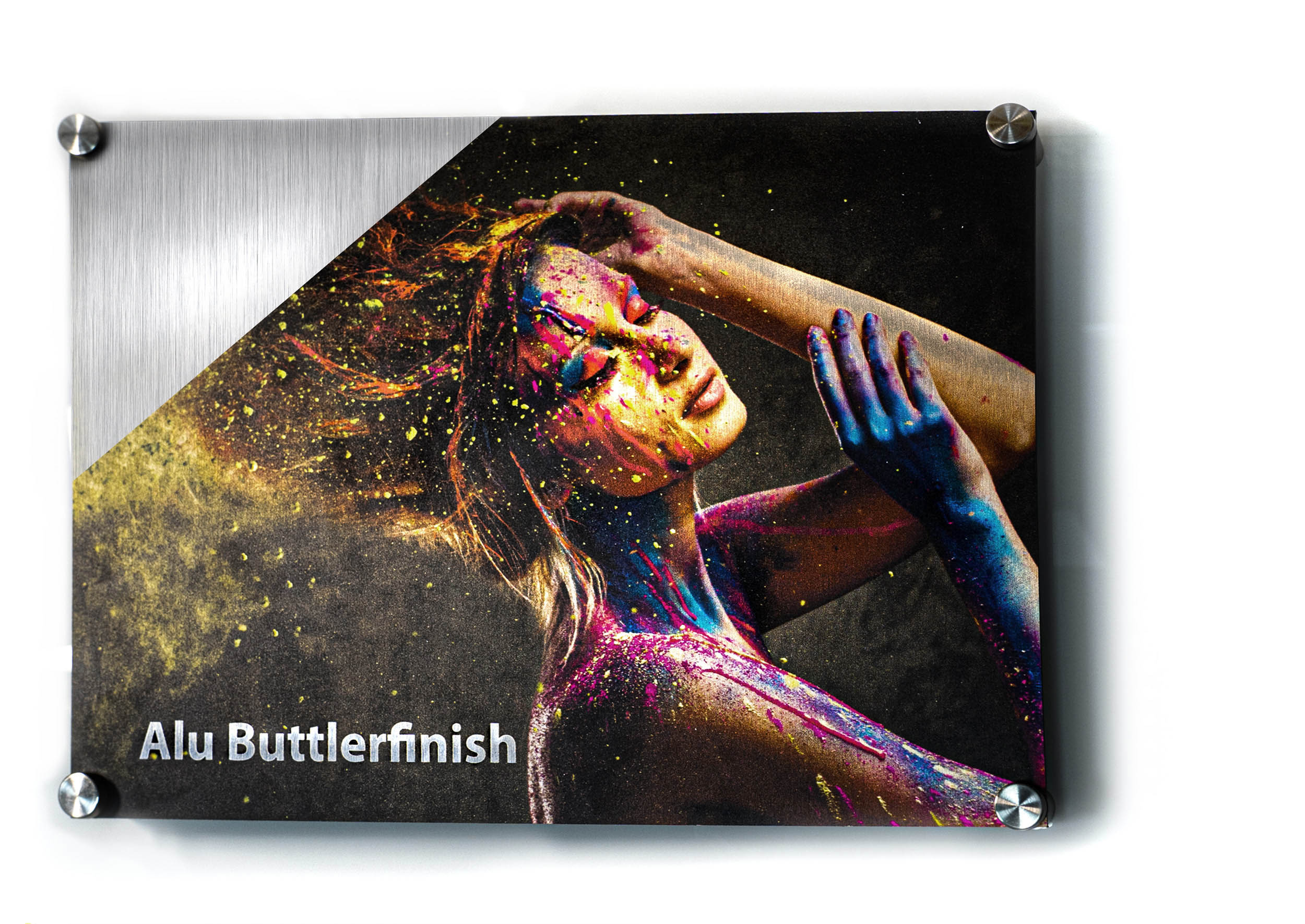 Wandbild Rund Titel: Marmor Textur abstrakt - Bild Wanddeko Alu Dibond oder Butlerfinish