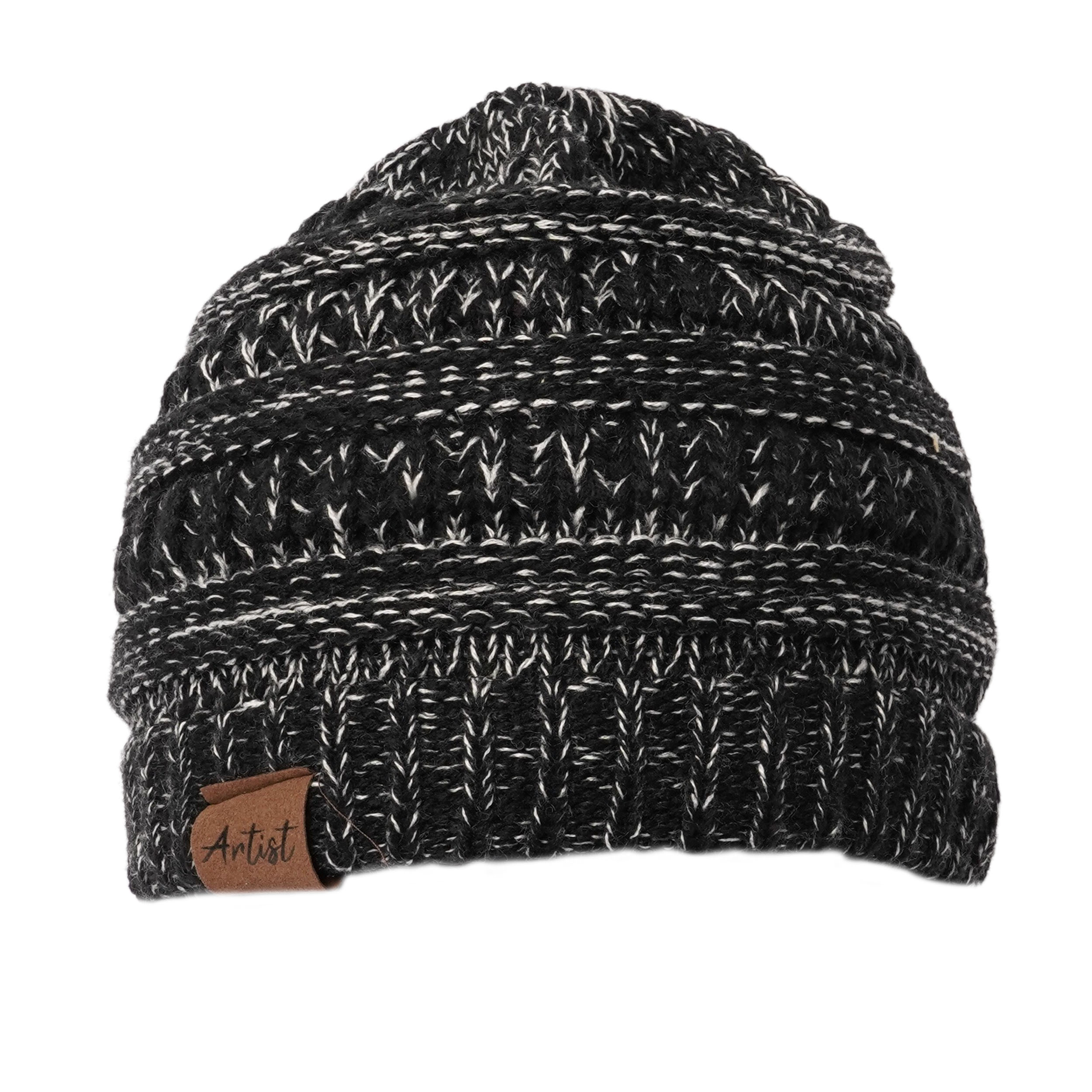 Beanie Mütze Damen Herren modische warme weiche dehnbare Strick Wintermütze Unisex one size