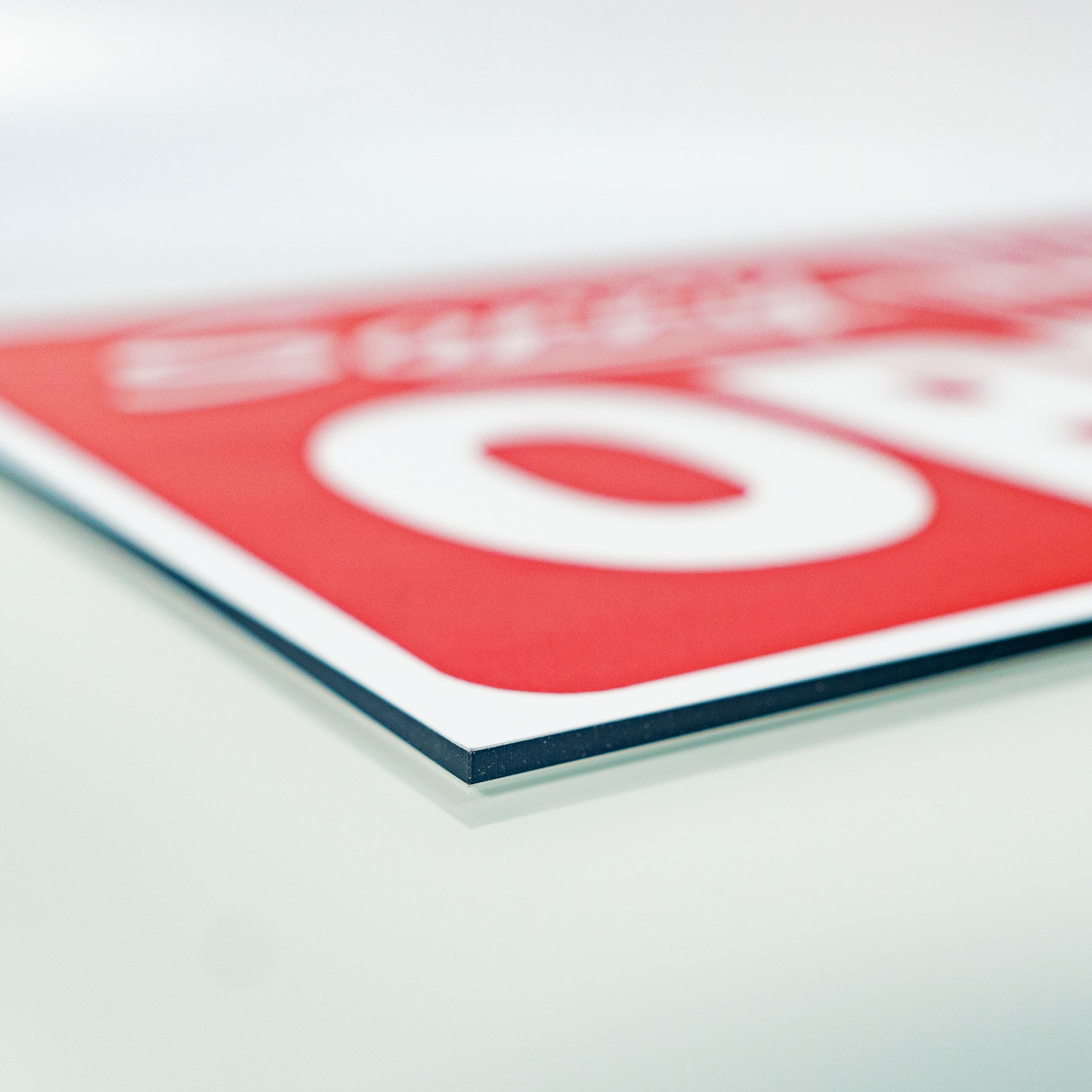Sorry we´re OPEN Schild Entschuldigung wir haben geöffnet Alu Verbund Türschild Scherzartikel Geschenkidee