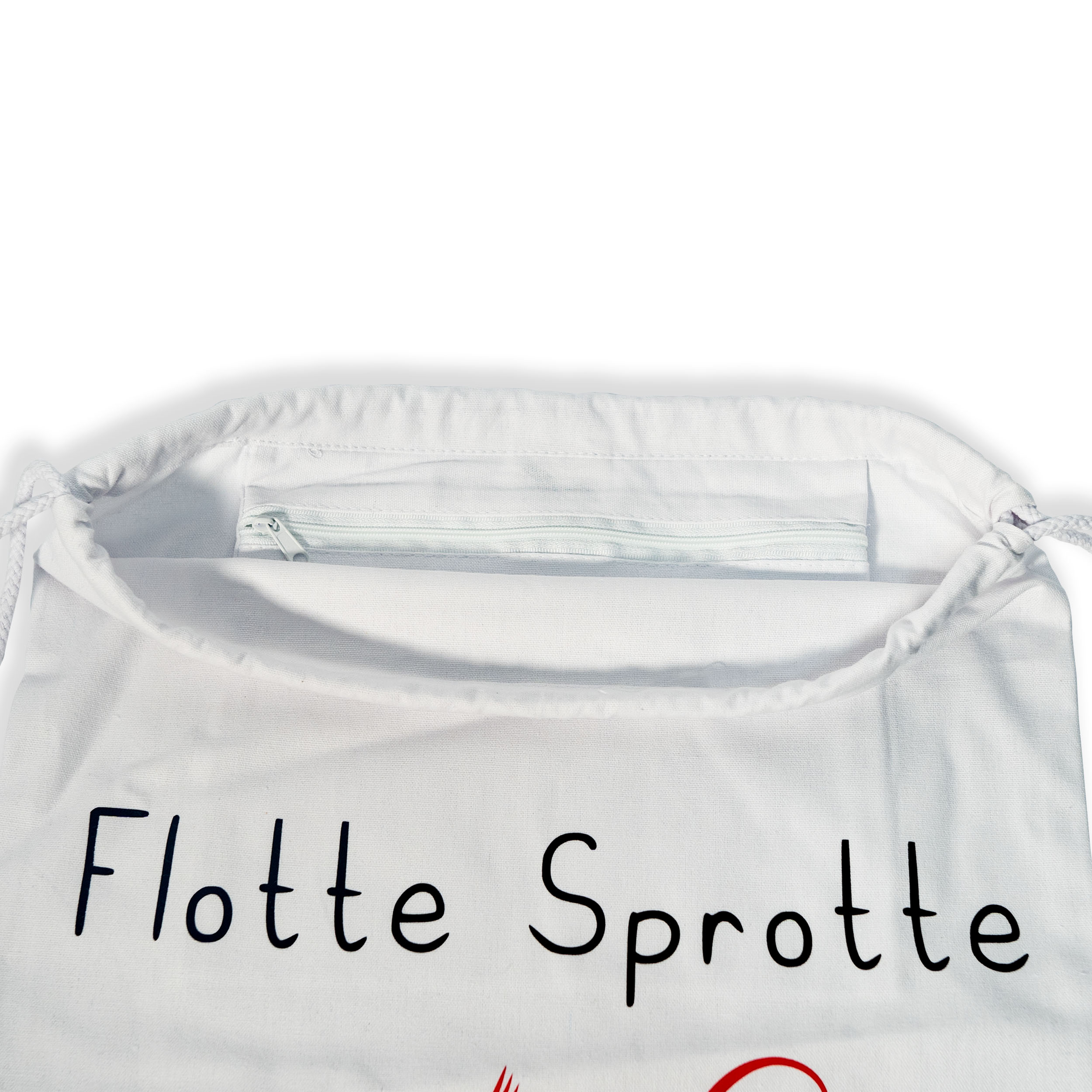 Turnbeutel mit lustigem Aufdruck - Flotte Sprotte Beutel - Sportsack als Geburtstagsgeschenk für Frauen lustige Geschenke für Freundin Geschenke für Frauen Mama Geschenk 