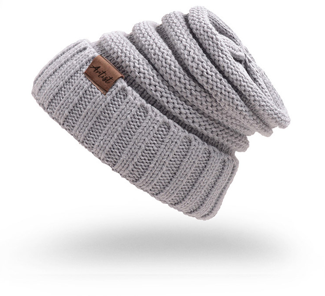 Beanie Mütze Damen Herren modische warme weiche dehnbare Strick Wintermütze Unisex one size